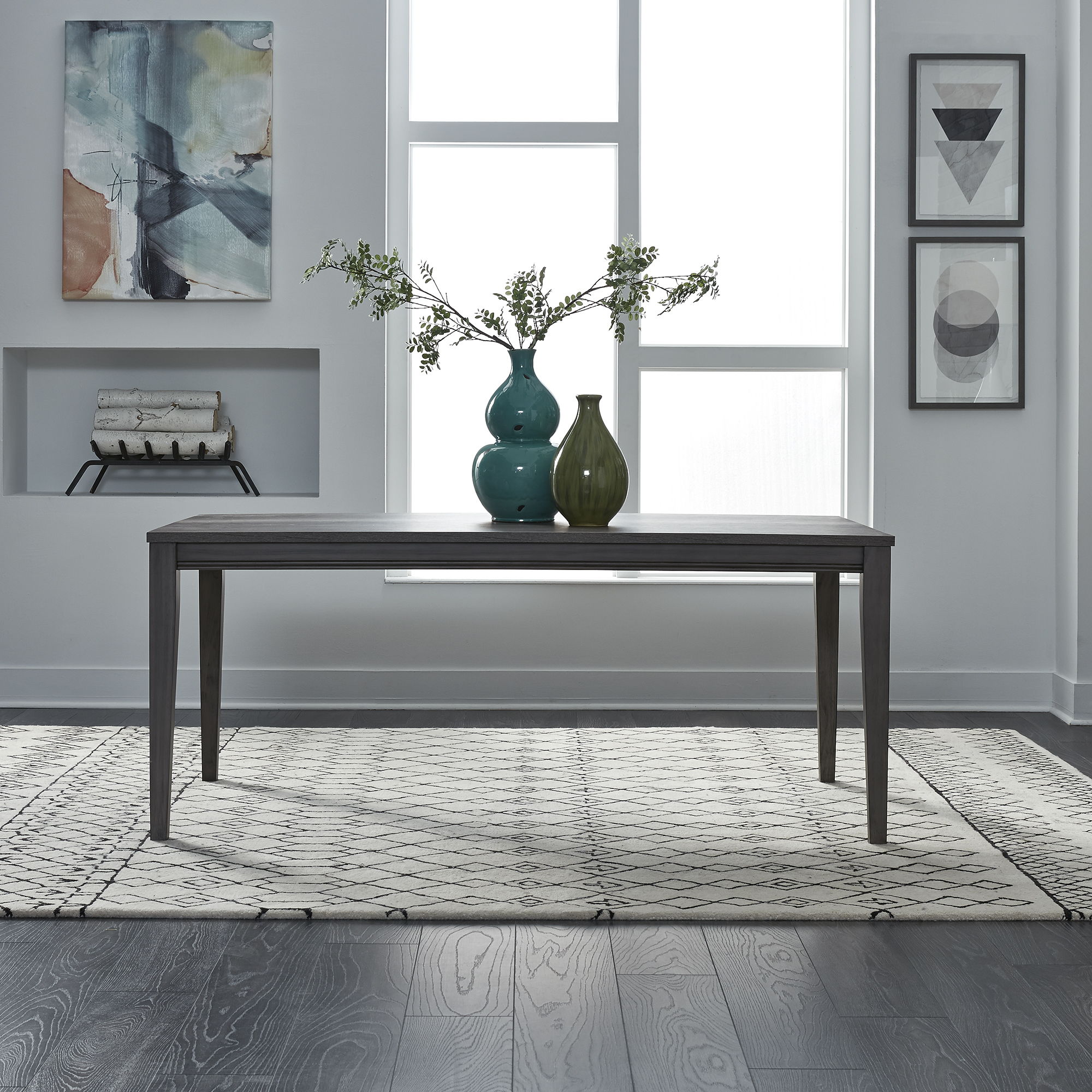 Liberty Furniture Tanners Creek - Rectangular Leg Table - Dark Gray