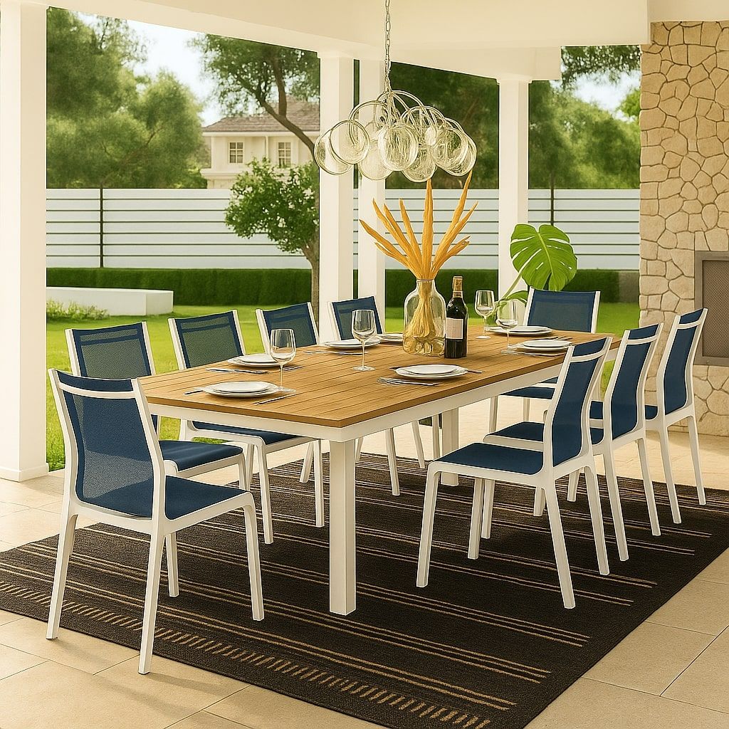 Nizuc - Outdoor Patio Extendable Dining Table - Brown