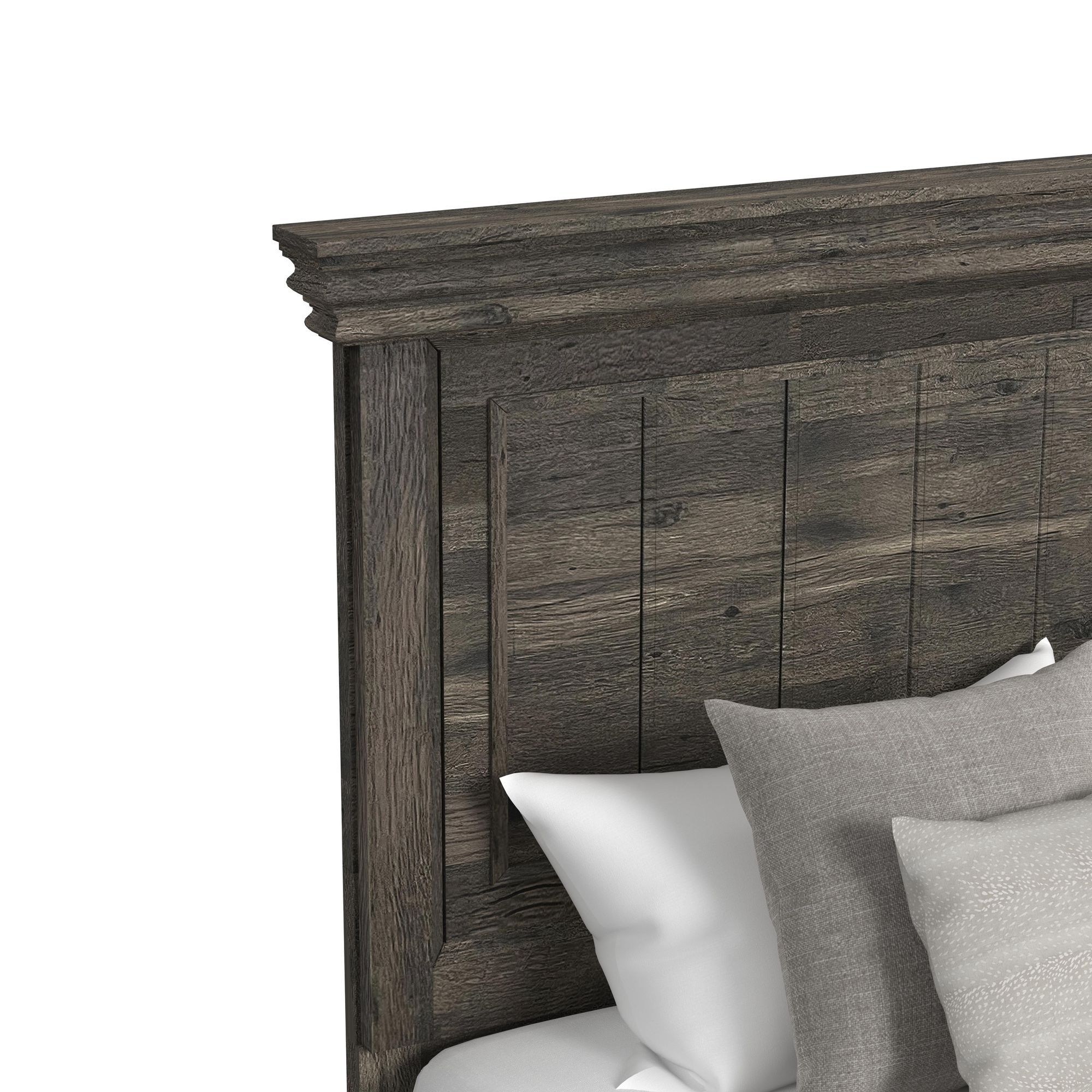 Park Ridge - King 3 Piece Bedroom Set With 2 Nightstands - Charcoal