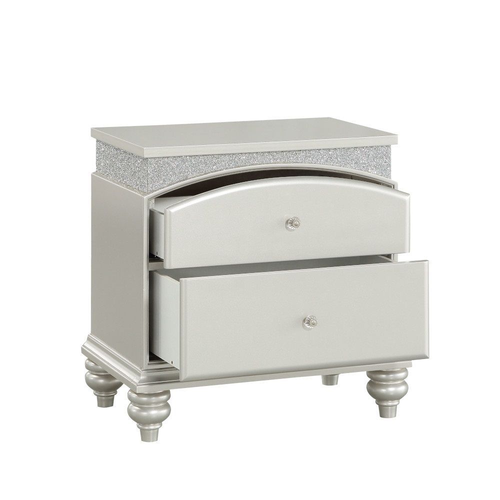 Maverick - Nightstand - Platinum, silver, view 3