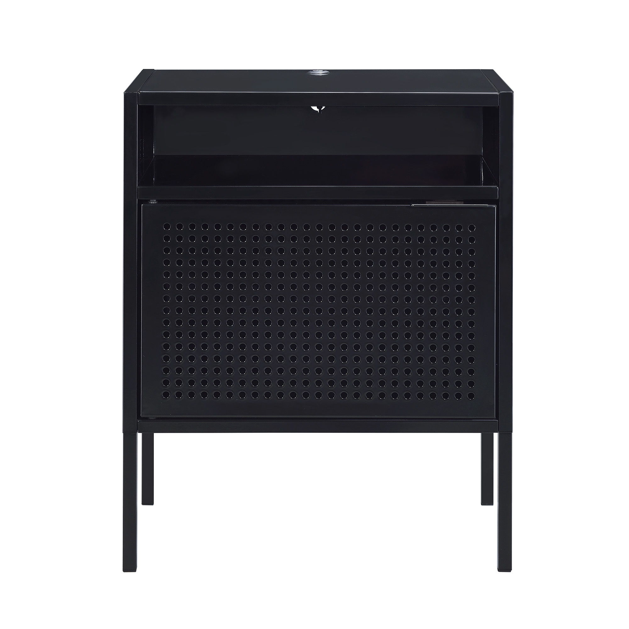 Ember - Nightstand With USB - Black