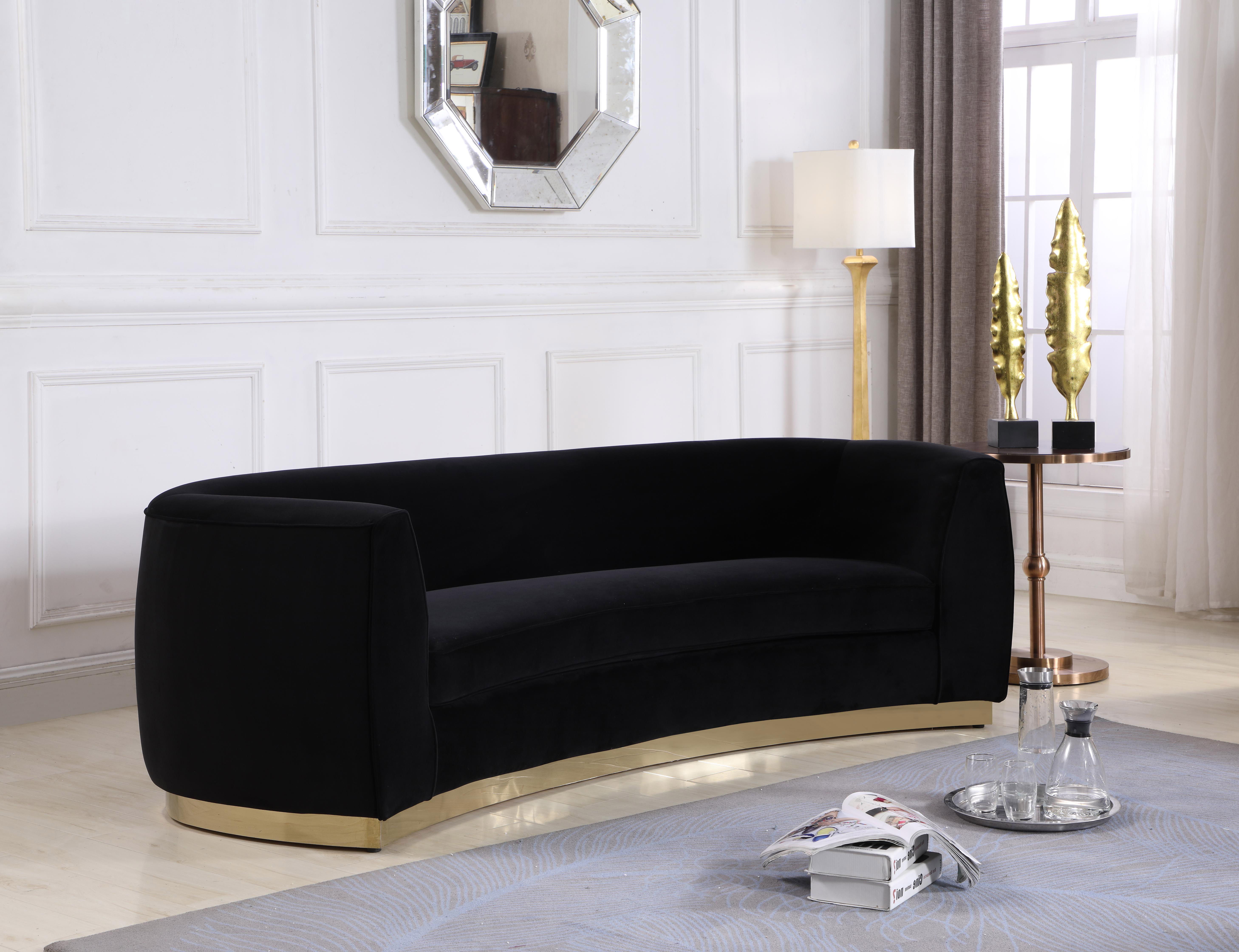 Julian - Fabric Sofa - Black