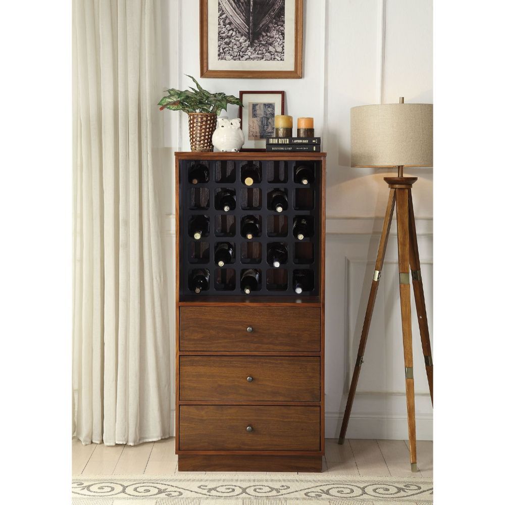 Wiesta - Wine Cabinet - Walnut, dark brown, view 7