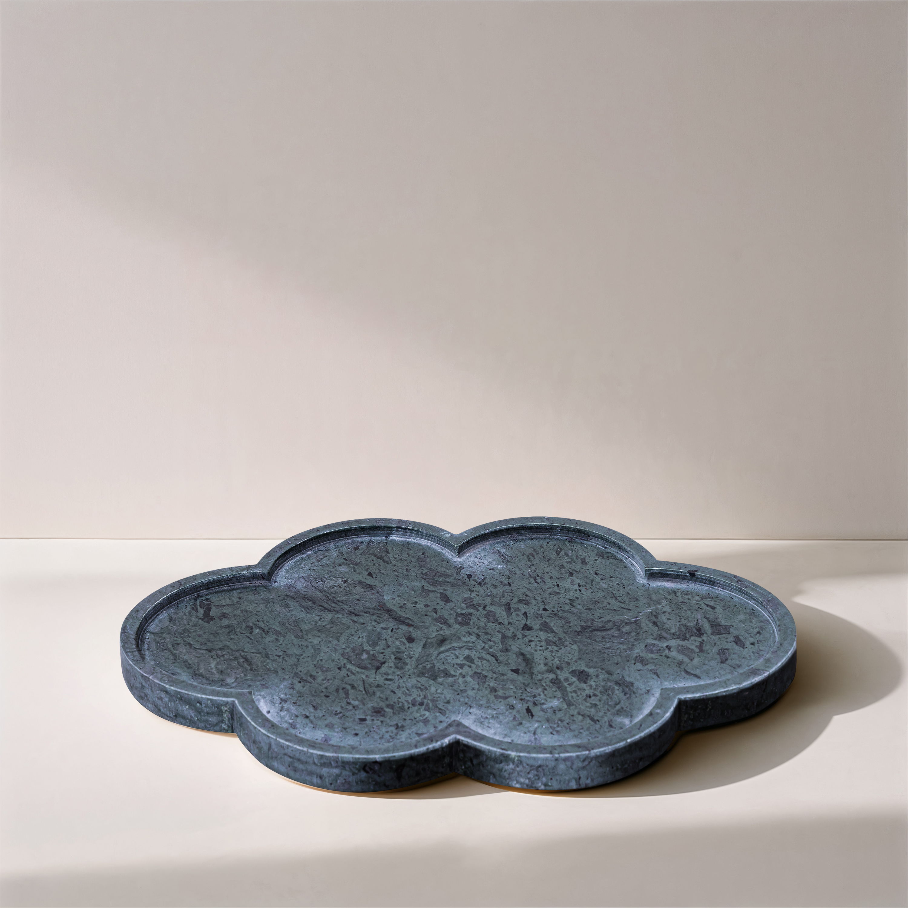 Rimini - Marble Clover Shaped Tray - Green
