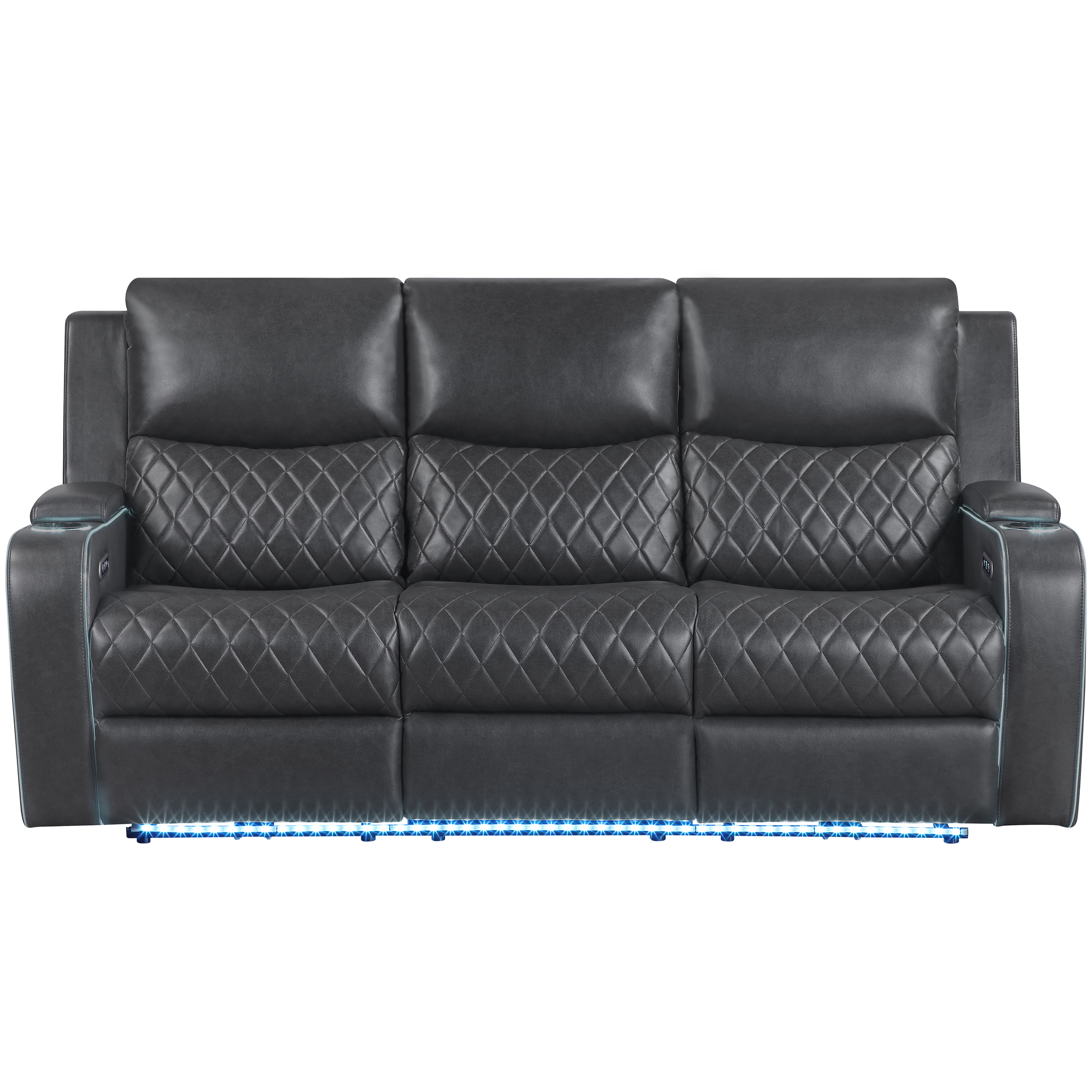 Luna - Power Sofa - Charcoal