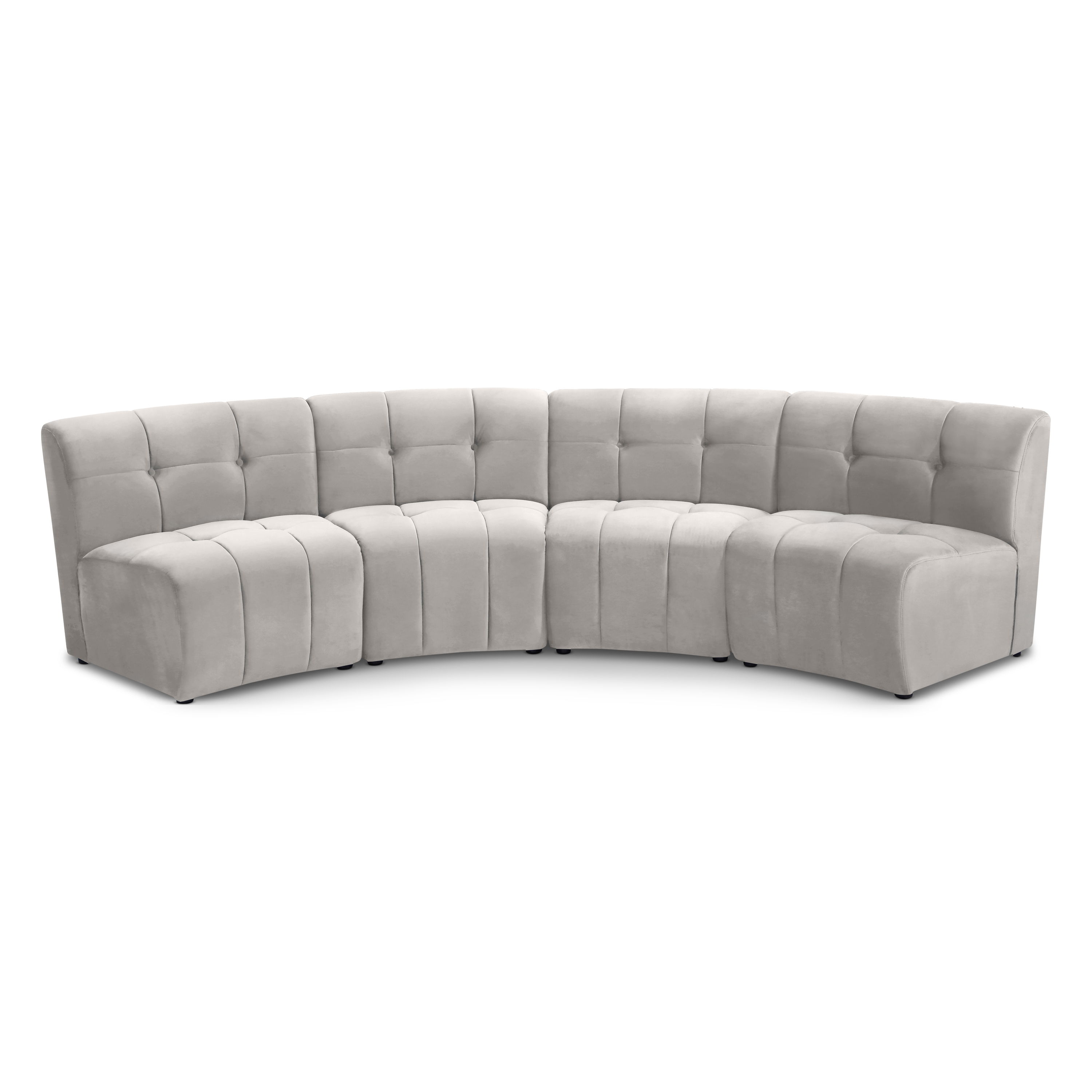 Limitless - 4 Piece Modular Sectional - Cream