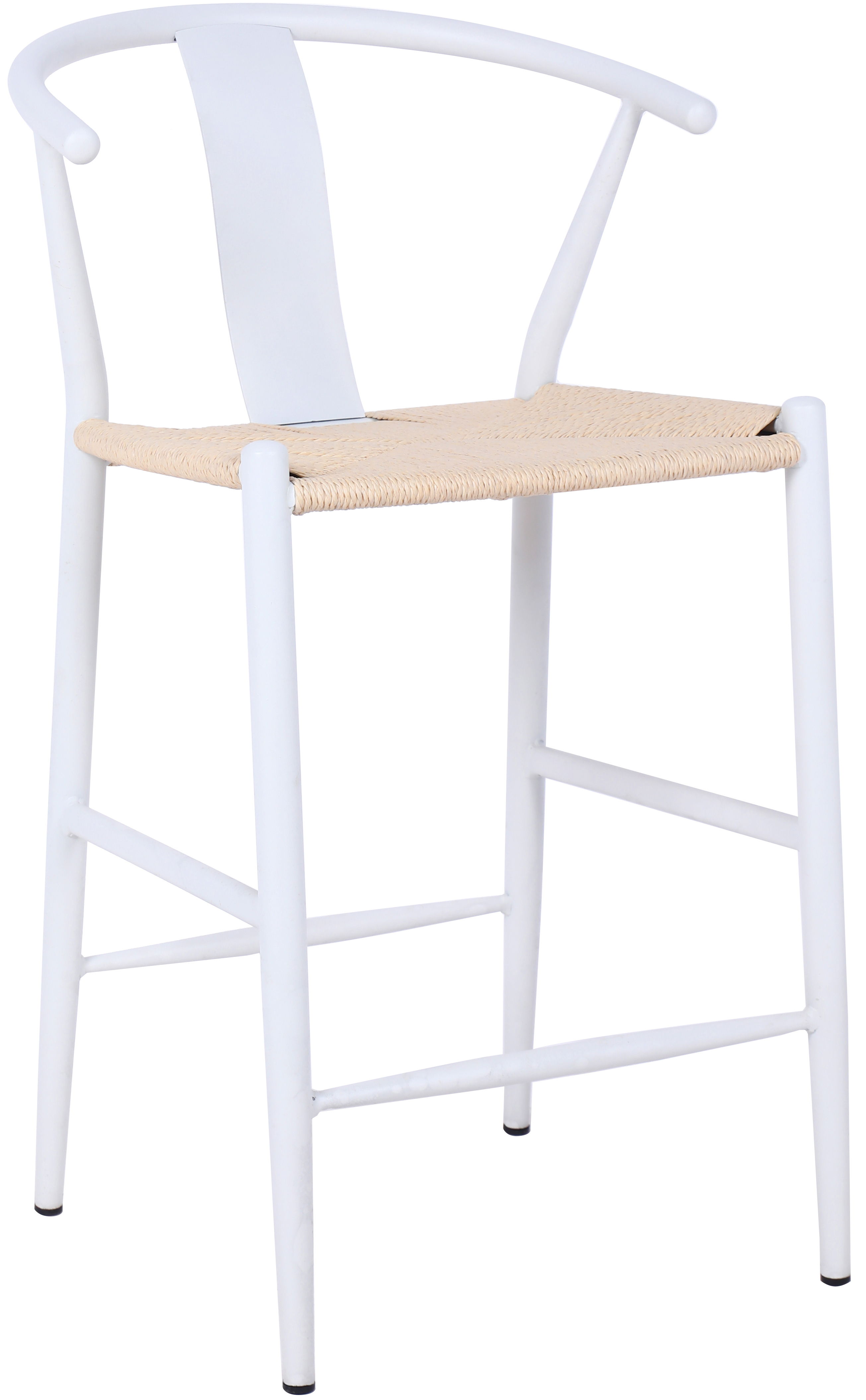 Beck - Hand Woven Rope Stool (Set of 2) - White