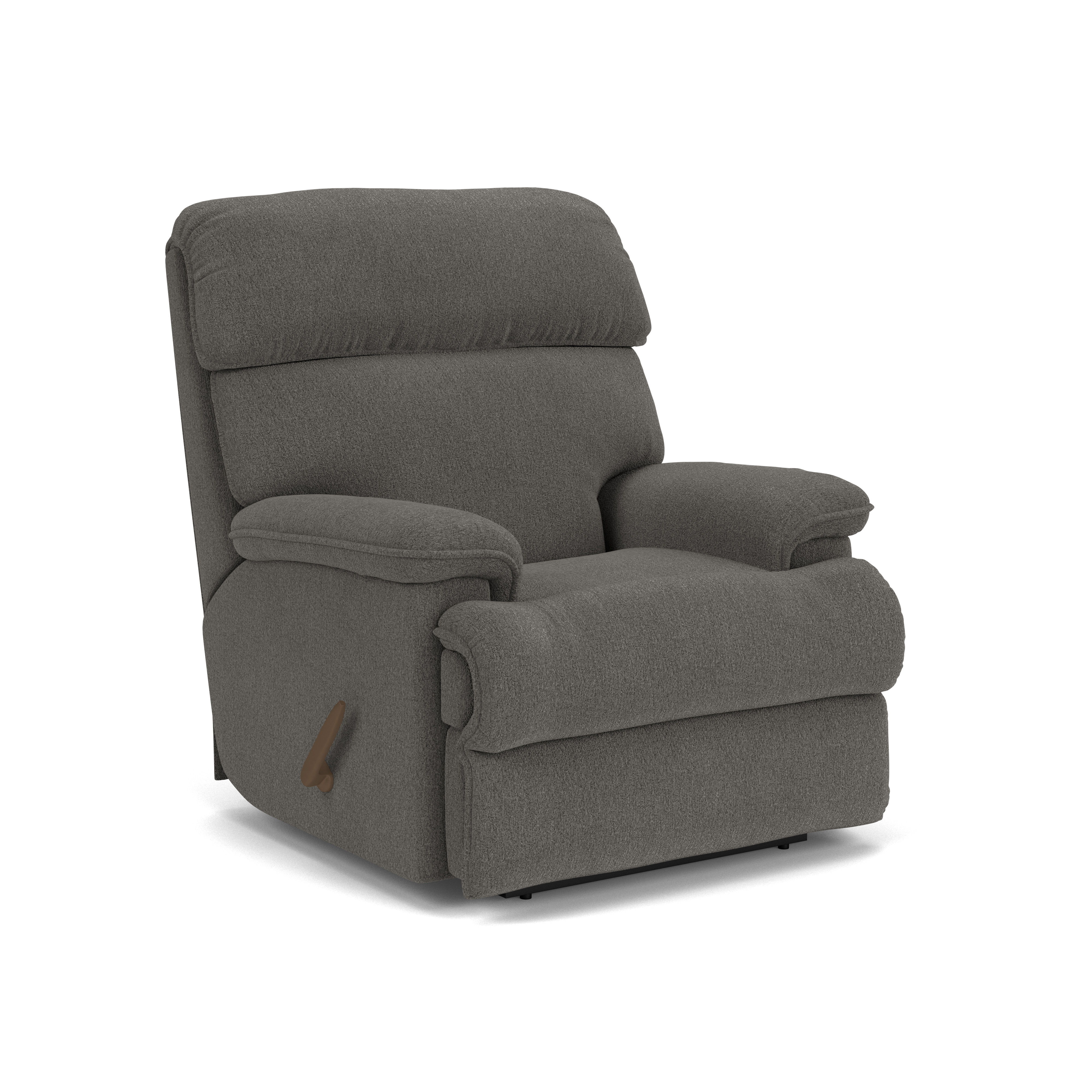 Geneva - Transitional Fabric Recliner, dark gray