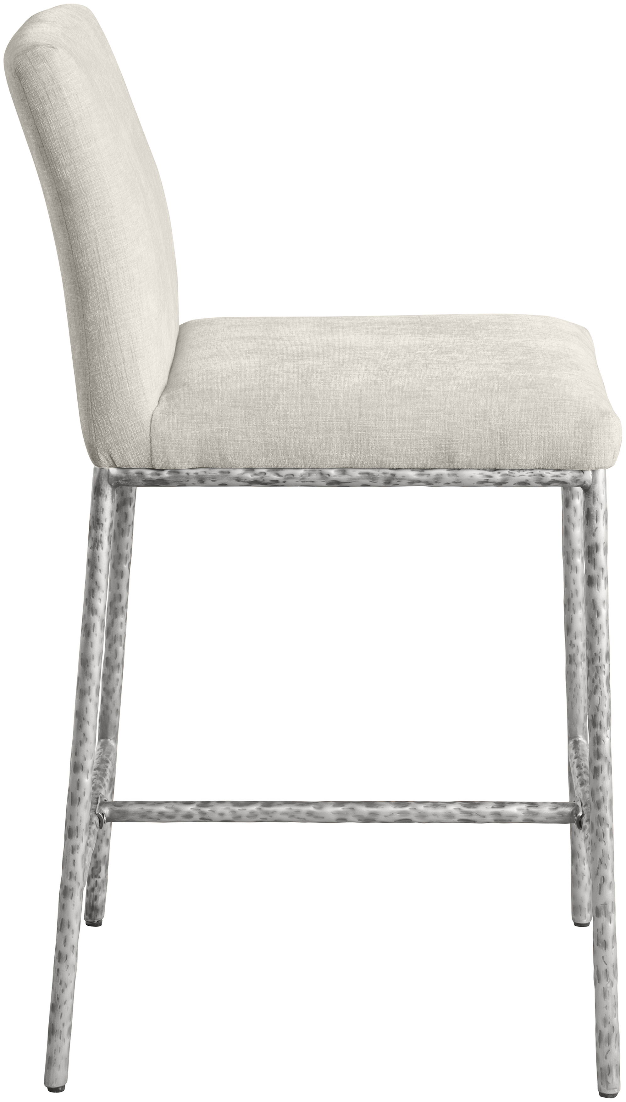 Reeves - Chenille Upholstered Counter Stool Fabric (Set of 2) - Cream