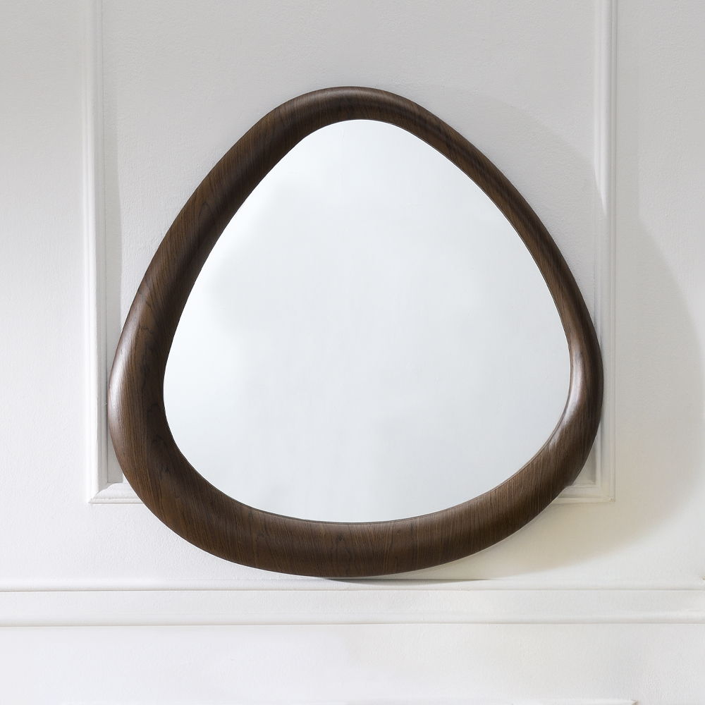 Haidar - Accent Mirror - Brown, dark brown, view 5