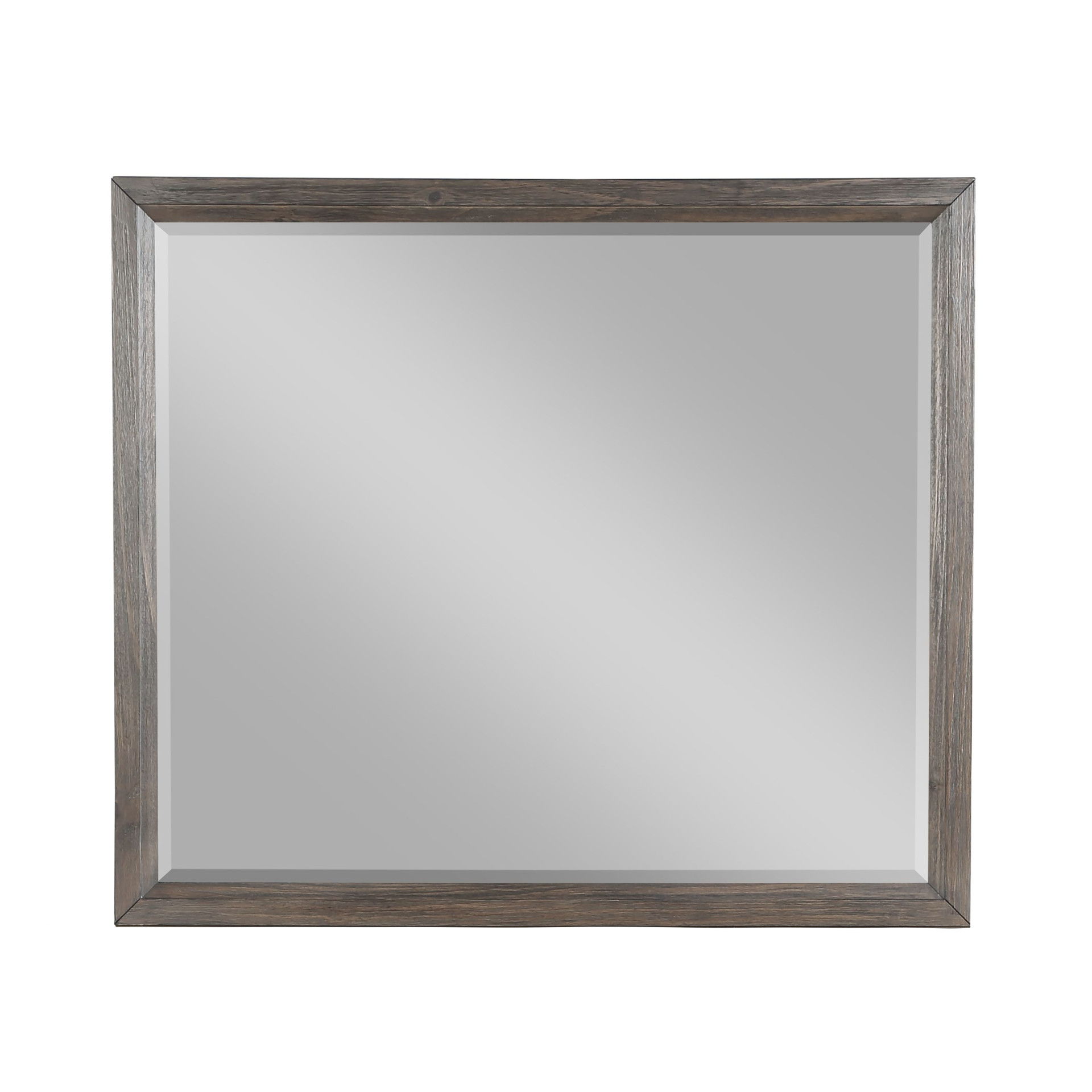 Landon - Mirror - Walnut, dark brown, view 5
