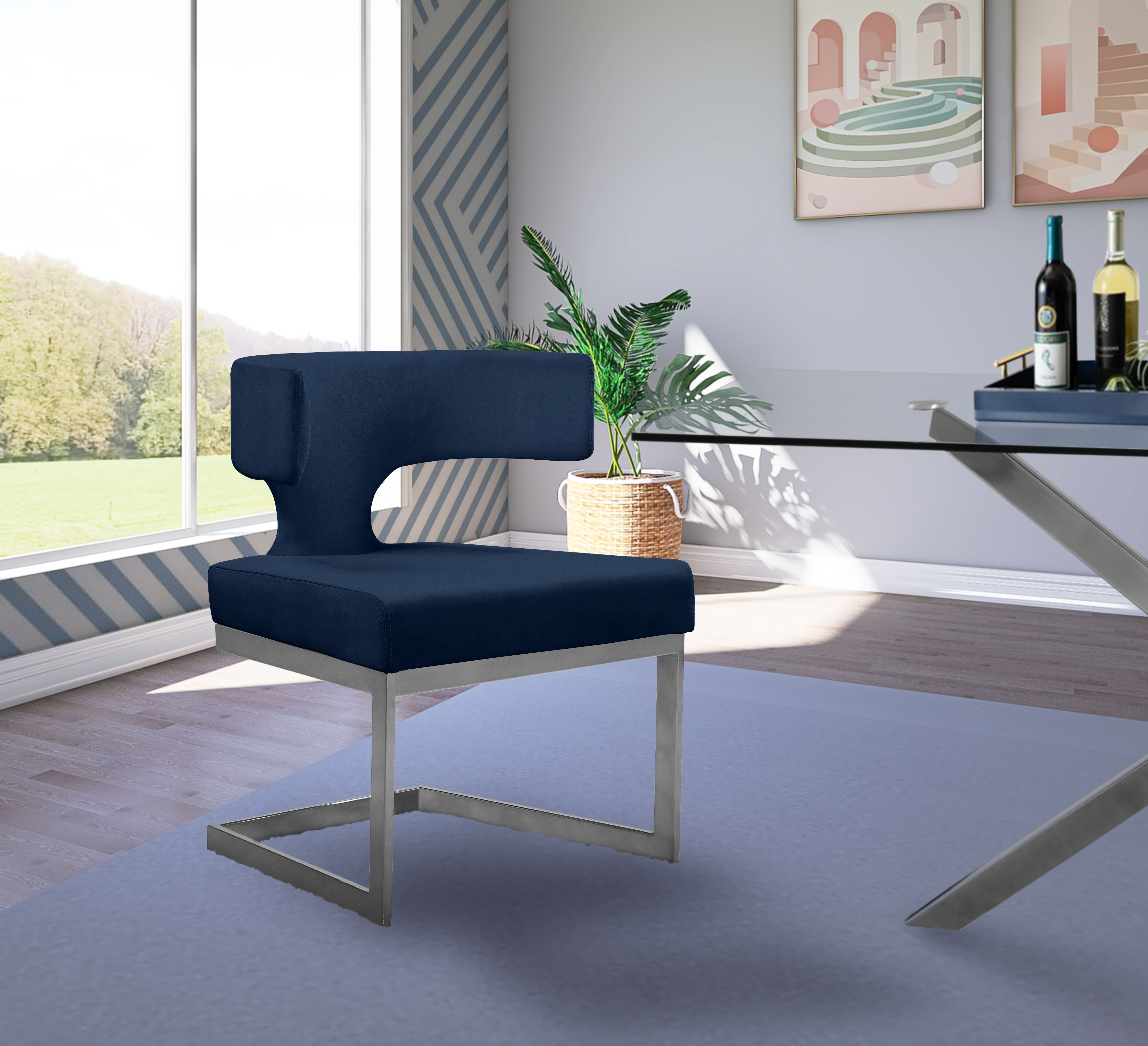 Alexandra - Dining Chair - Navy
