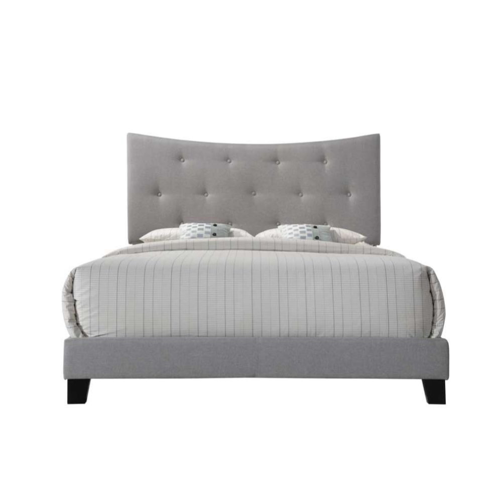 Venacha - Queen Bed - Gray Fabric, dark gray, view 5