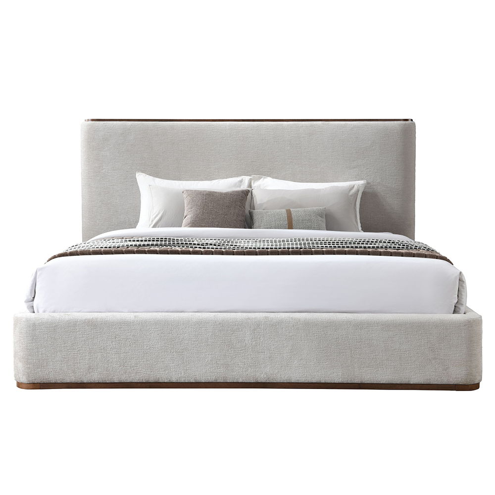 Orane - Queen Bed - Gray Fabric, light gray, view 8