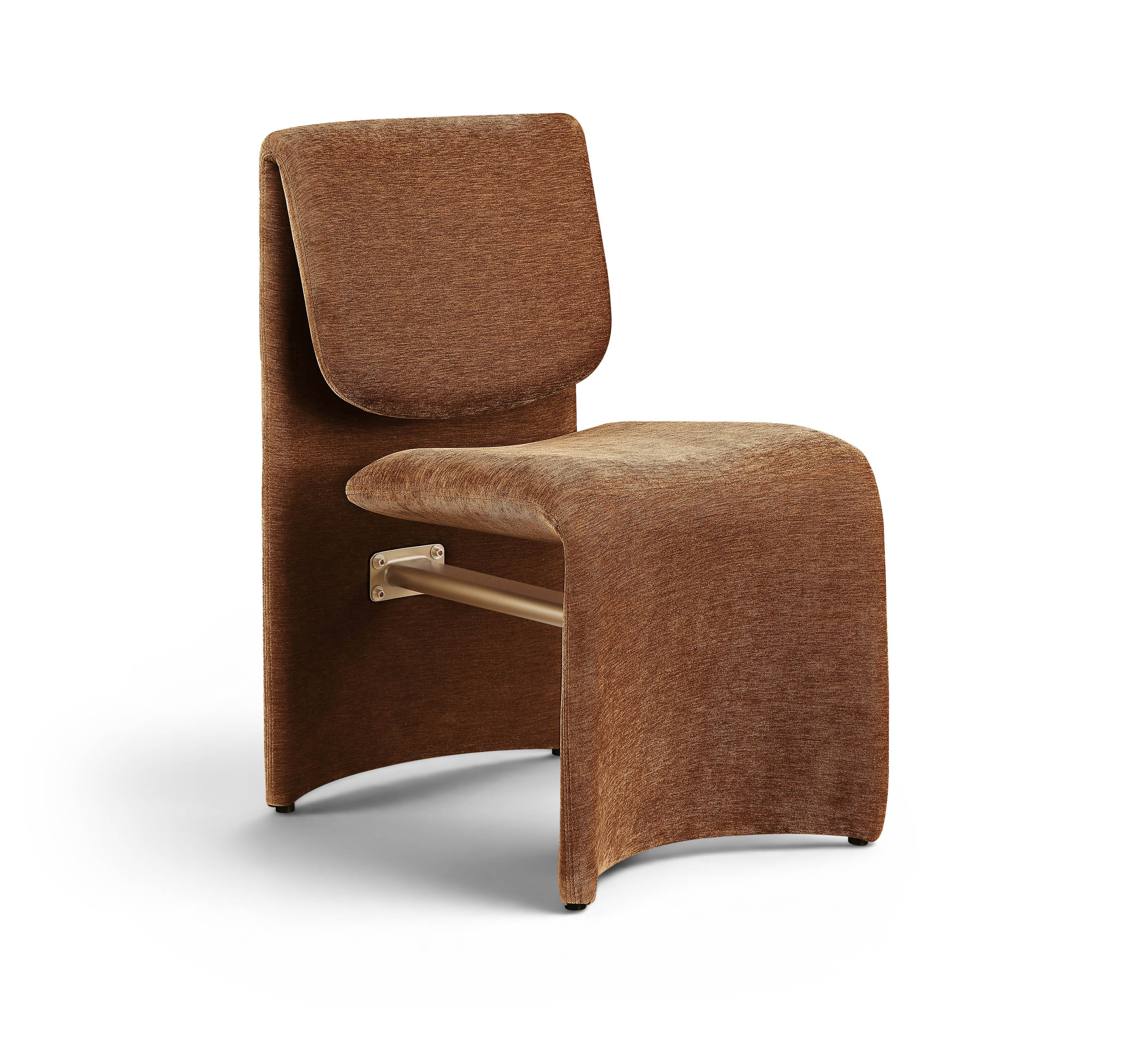 Slique - Performance Fabric Upholstered Dining Chair (Set of 2) - Cognac
