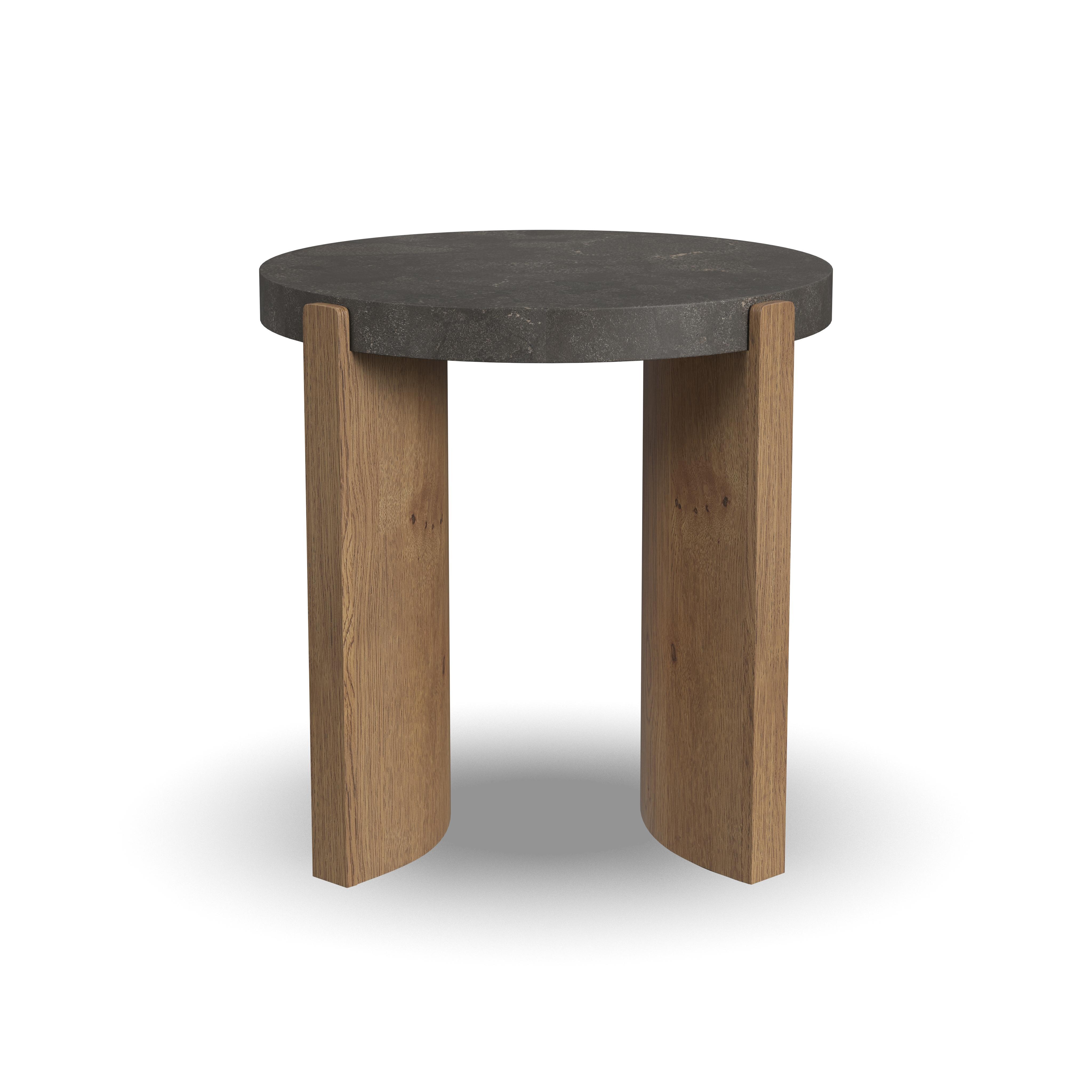 Eclipse - Round Coffee Table - Light Brown / Beige, light brown, view 2