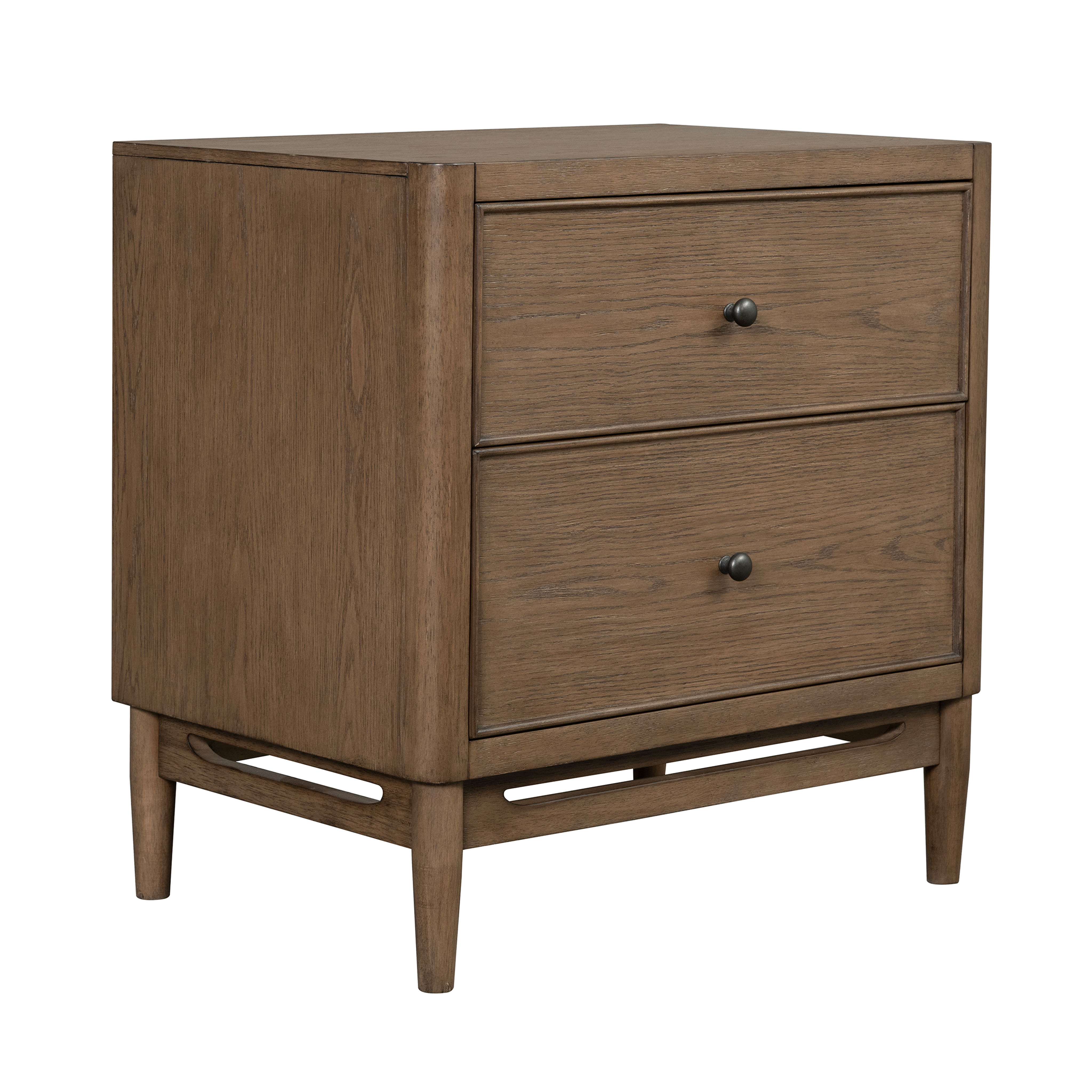 Verona - Nightstand - Dark Brown, light brown