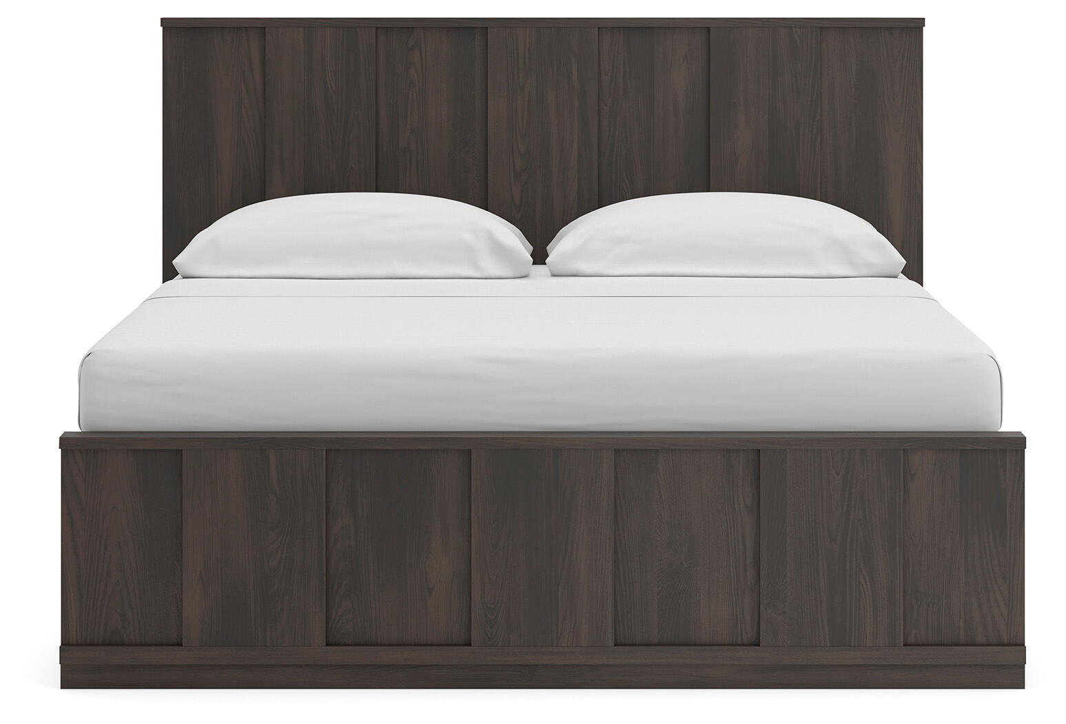 Ashley Furniture Shaehartin - King Panel Bed - Dark Brown - Image 5