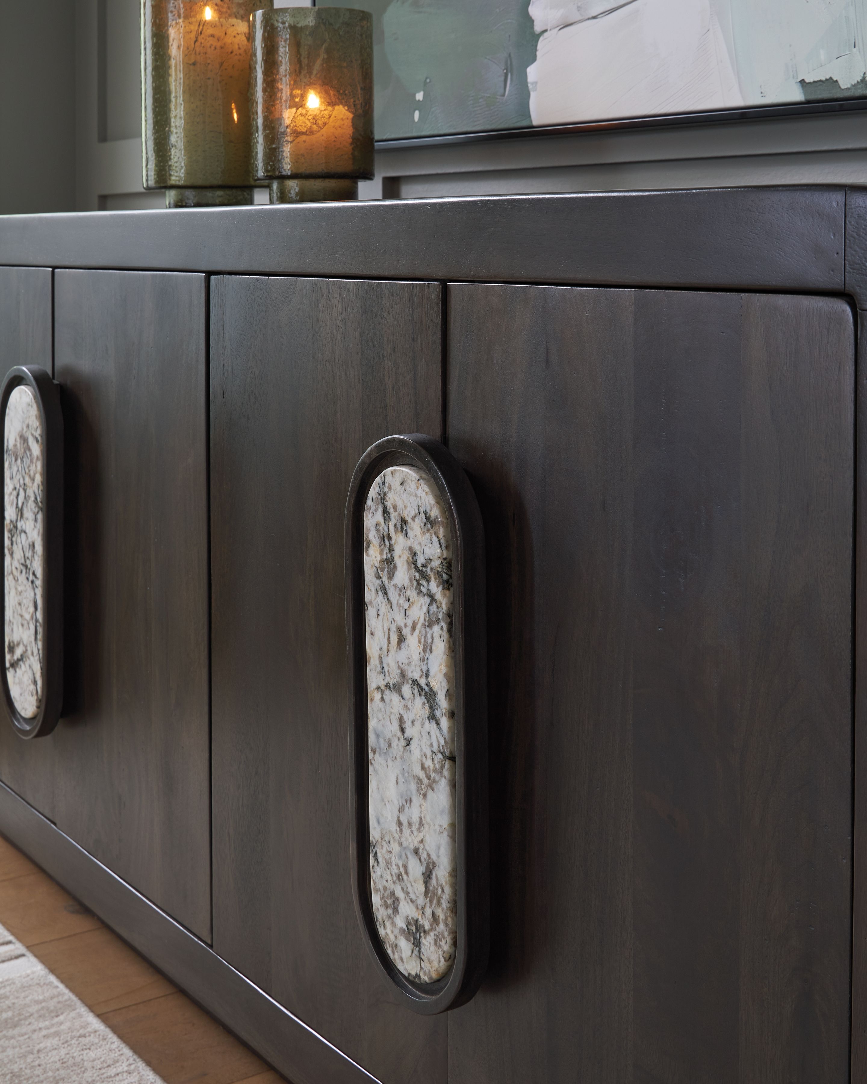 Ashley Furniture Elliston - Accent Cabinet - Espresso Brown - Image 7