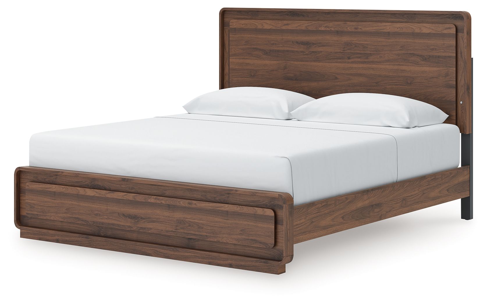 Ashley Furniture Fortlorn - King Panel Bed - Walnut Brown - Image 4