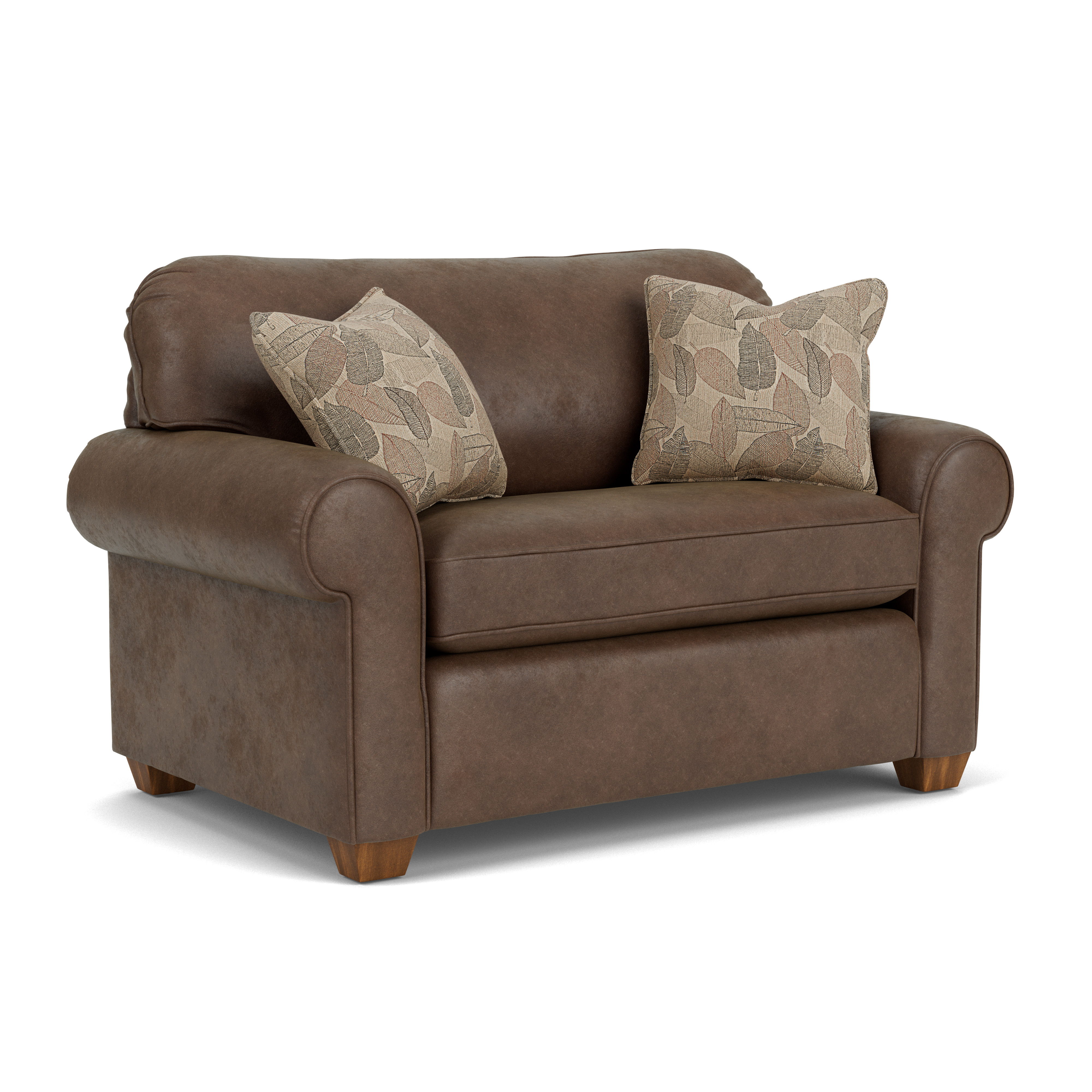 Thornton - Fabric Stationary Twin Sleeper, dark brown