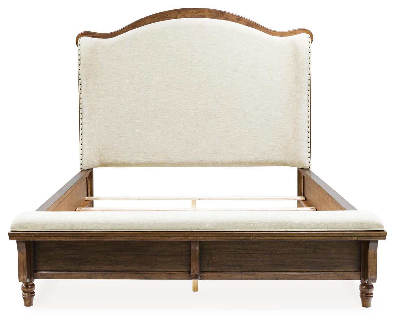 Ashley Furniture Sturlayne - Queen Upholstered Panel Bed - Brown - Image 5