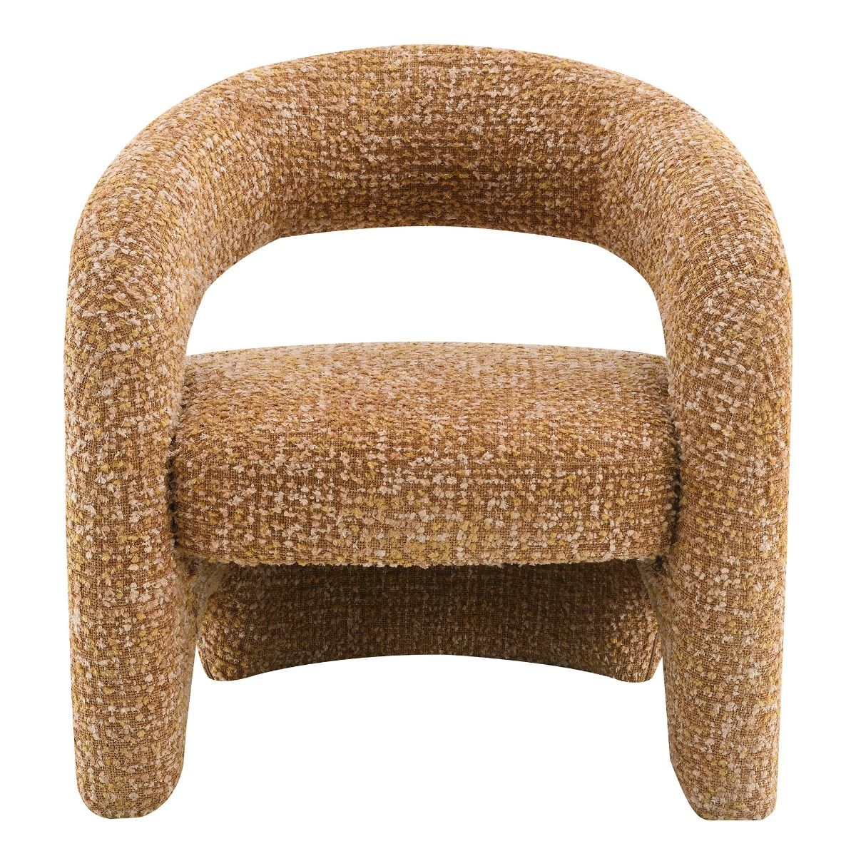 Pelia - Accent Chair - Orange Tweed, orange, view 3