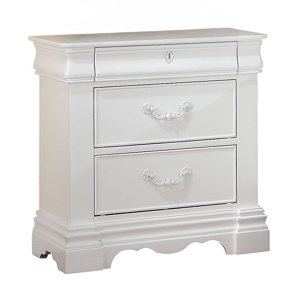 Estrella - Nightstand - White, white, view 2