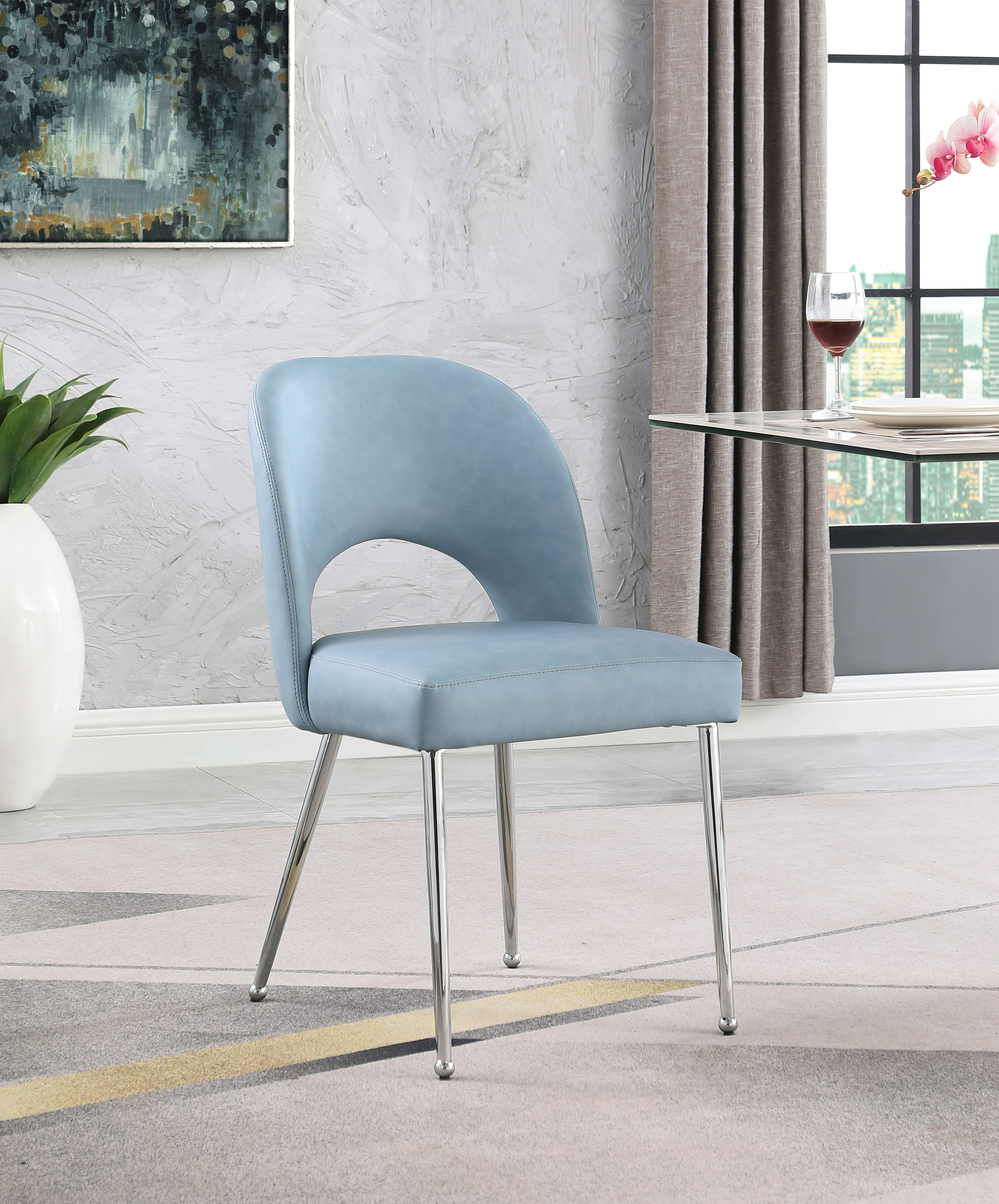 Logan - Dining Chair (Set of 2) - Light Blue