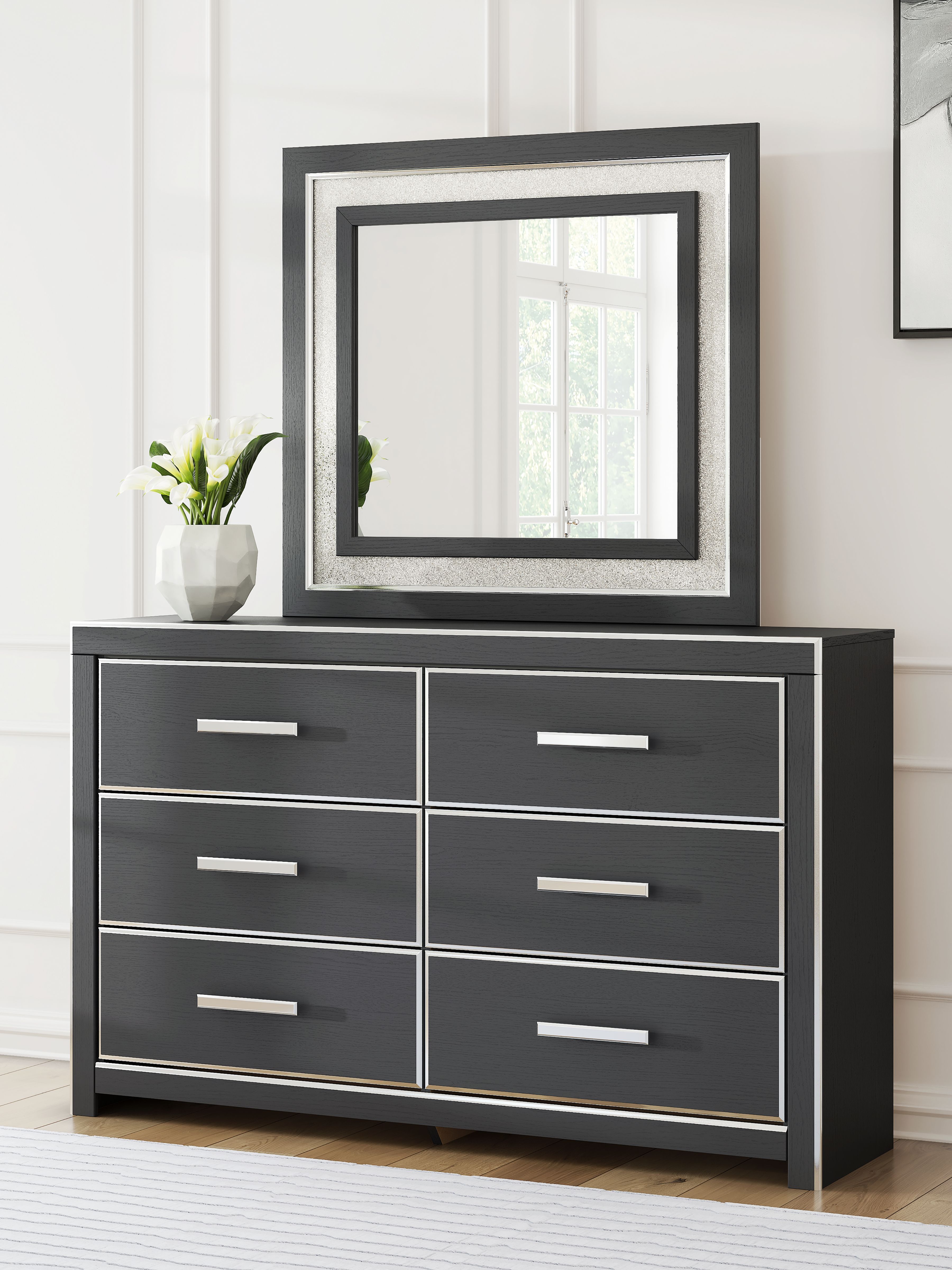 Zuraleus - Dresser And Mirror - Black