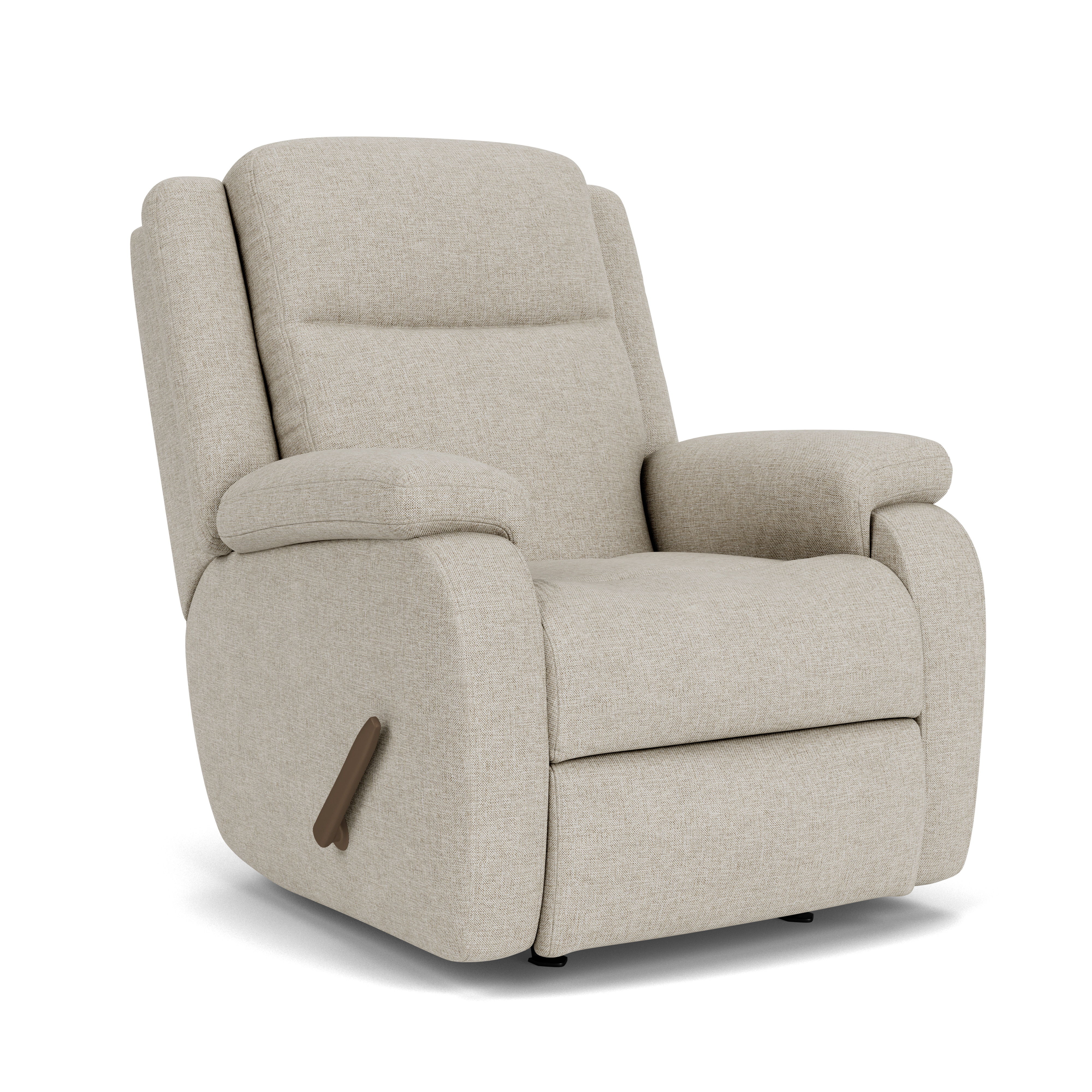 Magnus - Transitional Fabric Recliner, gray