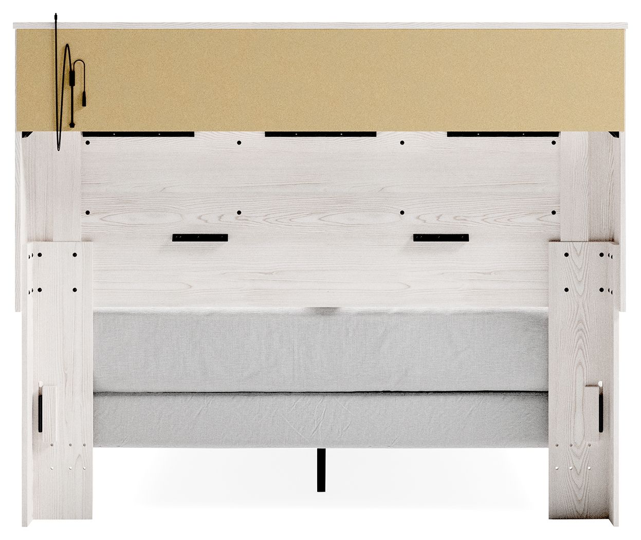 Ashley Furniture Altyra - Queen Panel Bookcase Bed - White - Image 6