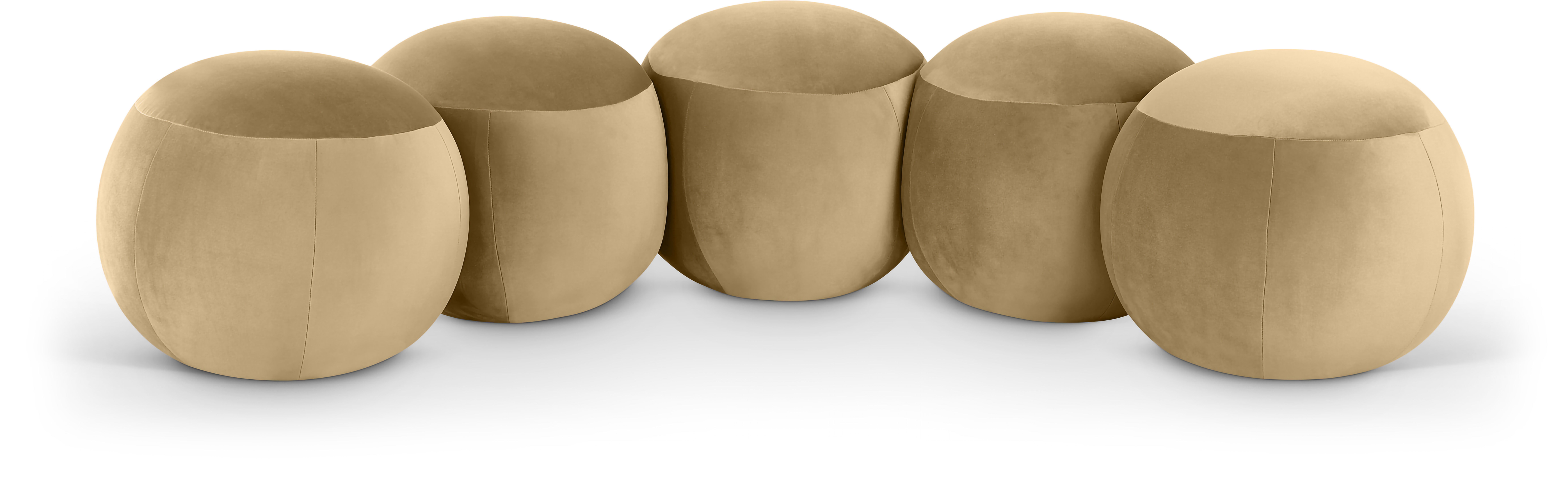 Apollo - 74.5" Velvet Bench - Camel