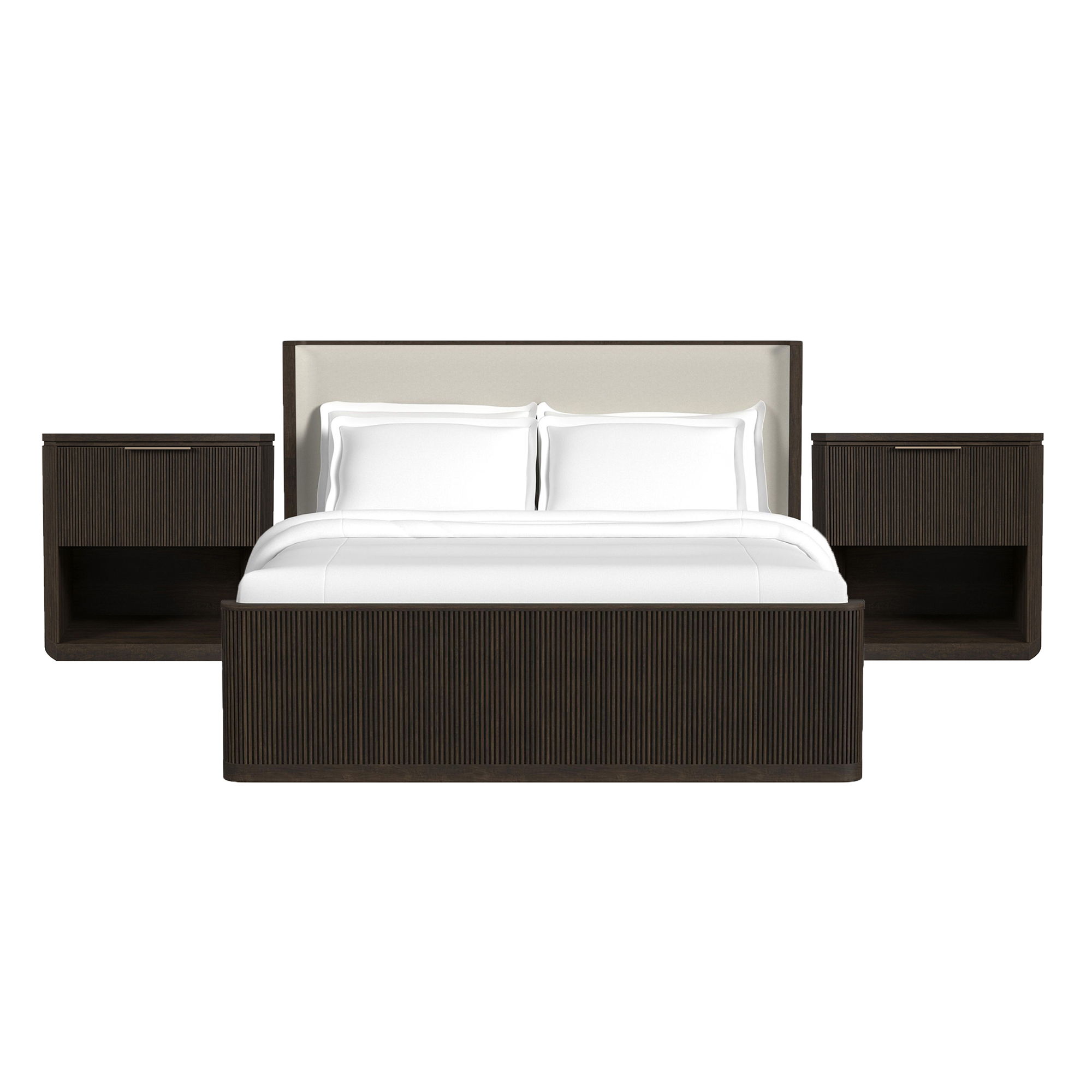 King · 3 Pc · Bedroom Set With 2 Nightstands