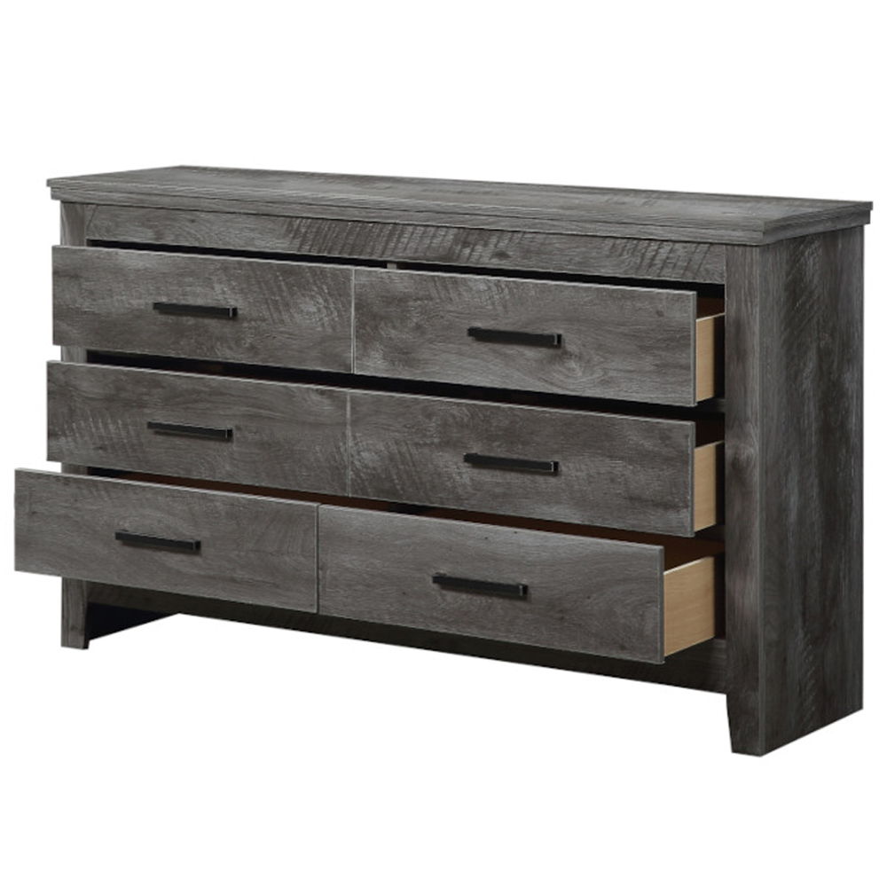 Vidalia - Dresser - Rustic Gray Oak, dark gray, view 3