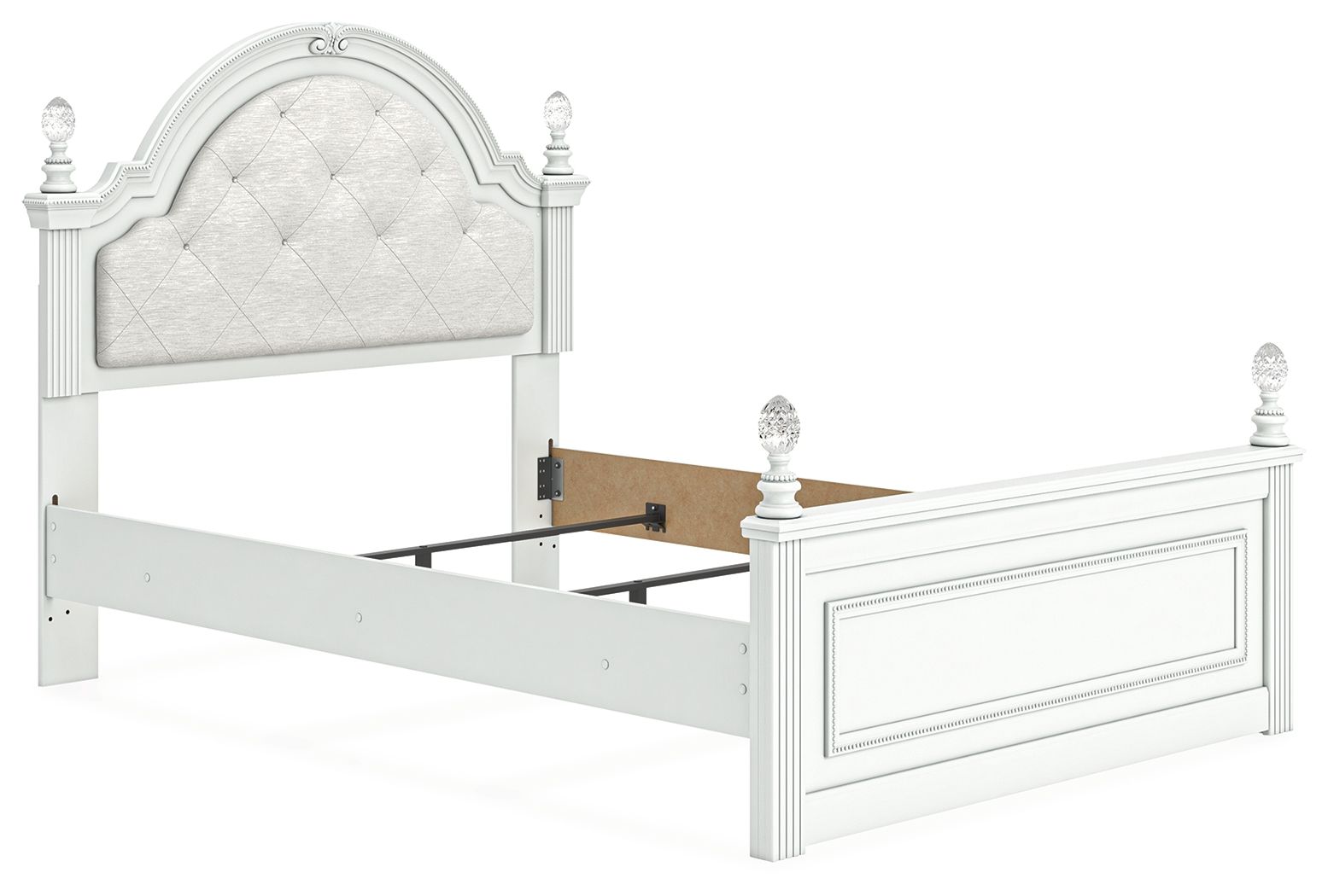 Kozlani - Full Upholstered Panel Bed - White