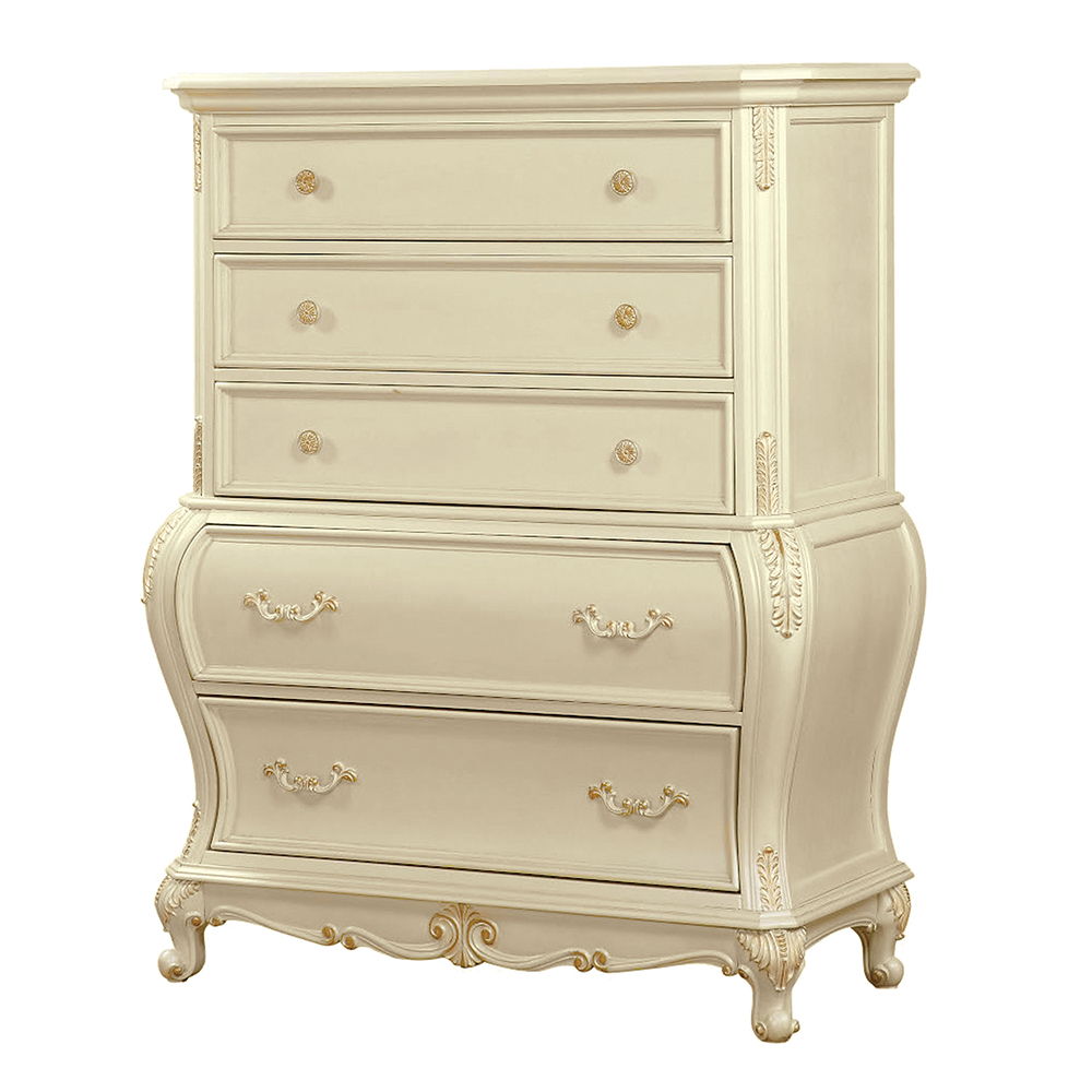 Chantelle - Chest - Pearl White Finish, white, view 2