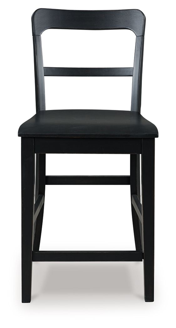 Greddinton - Barstool (Set of 2) - Black
