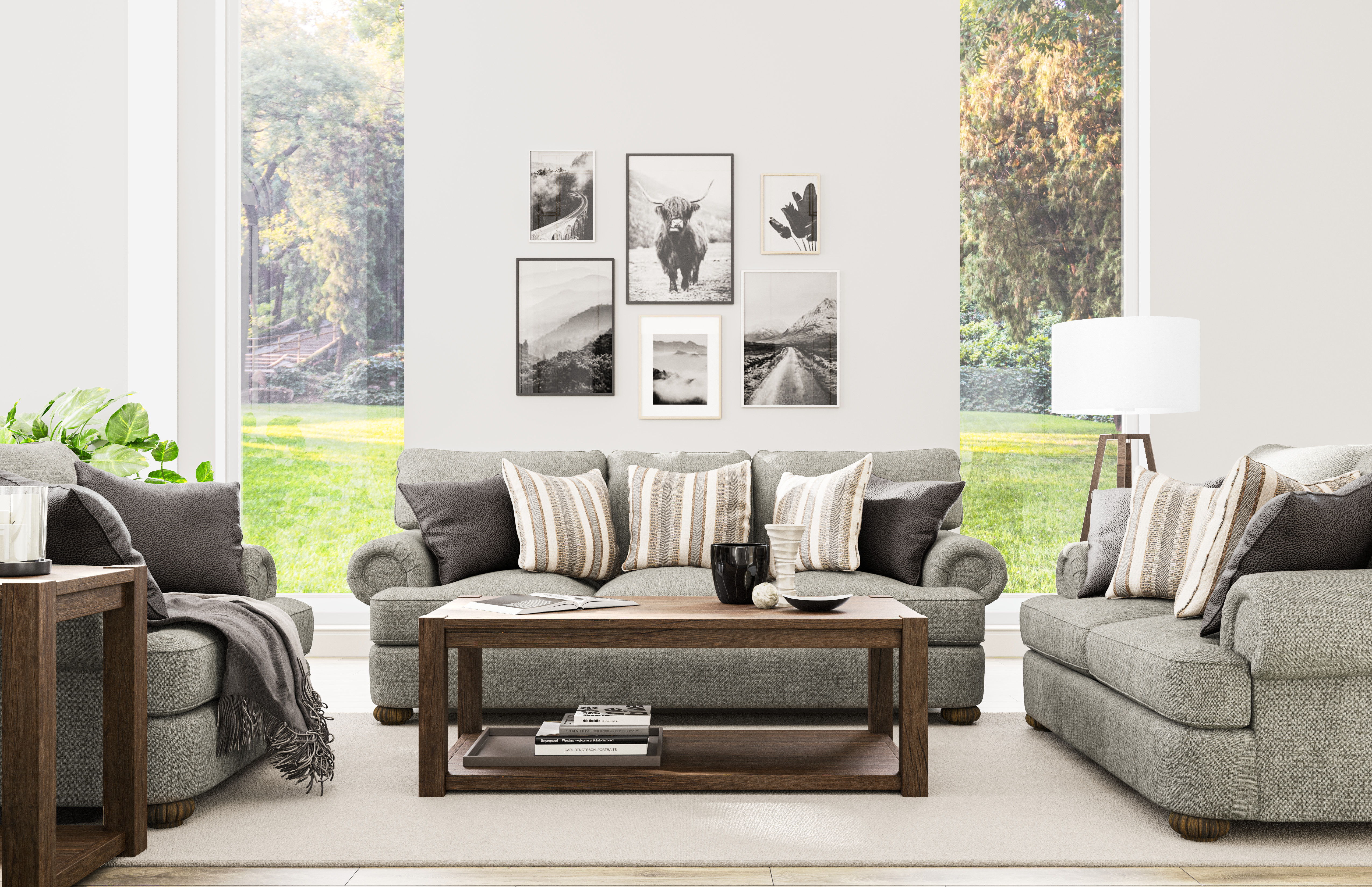 Patterson - Fabric Sofa, light gray