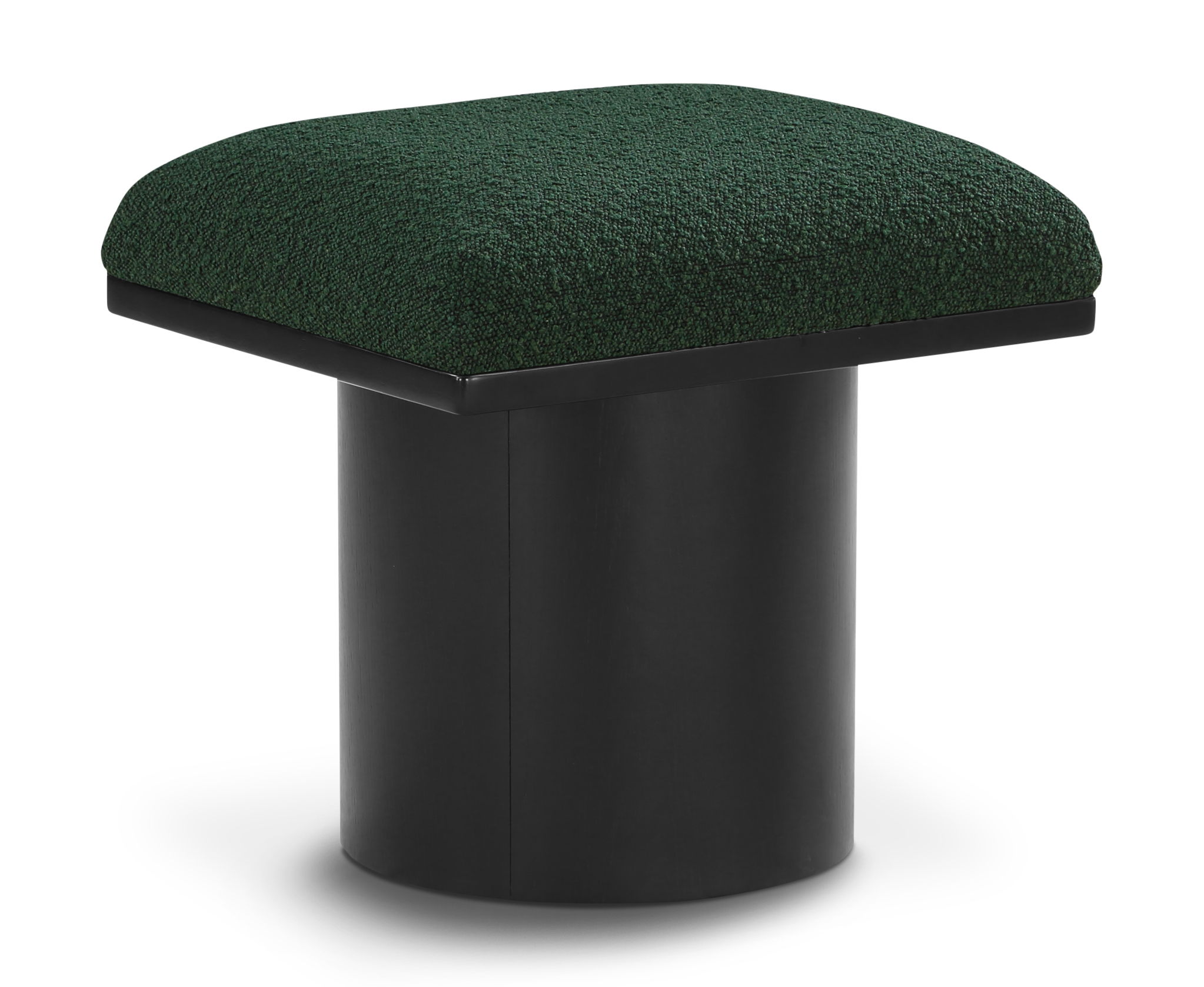 Pavilion - Bench / Stool With Black Base - Green