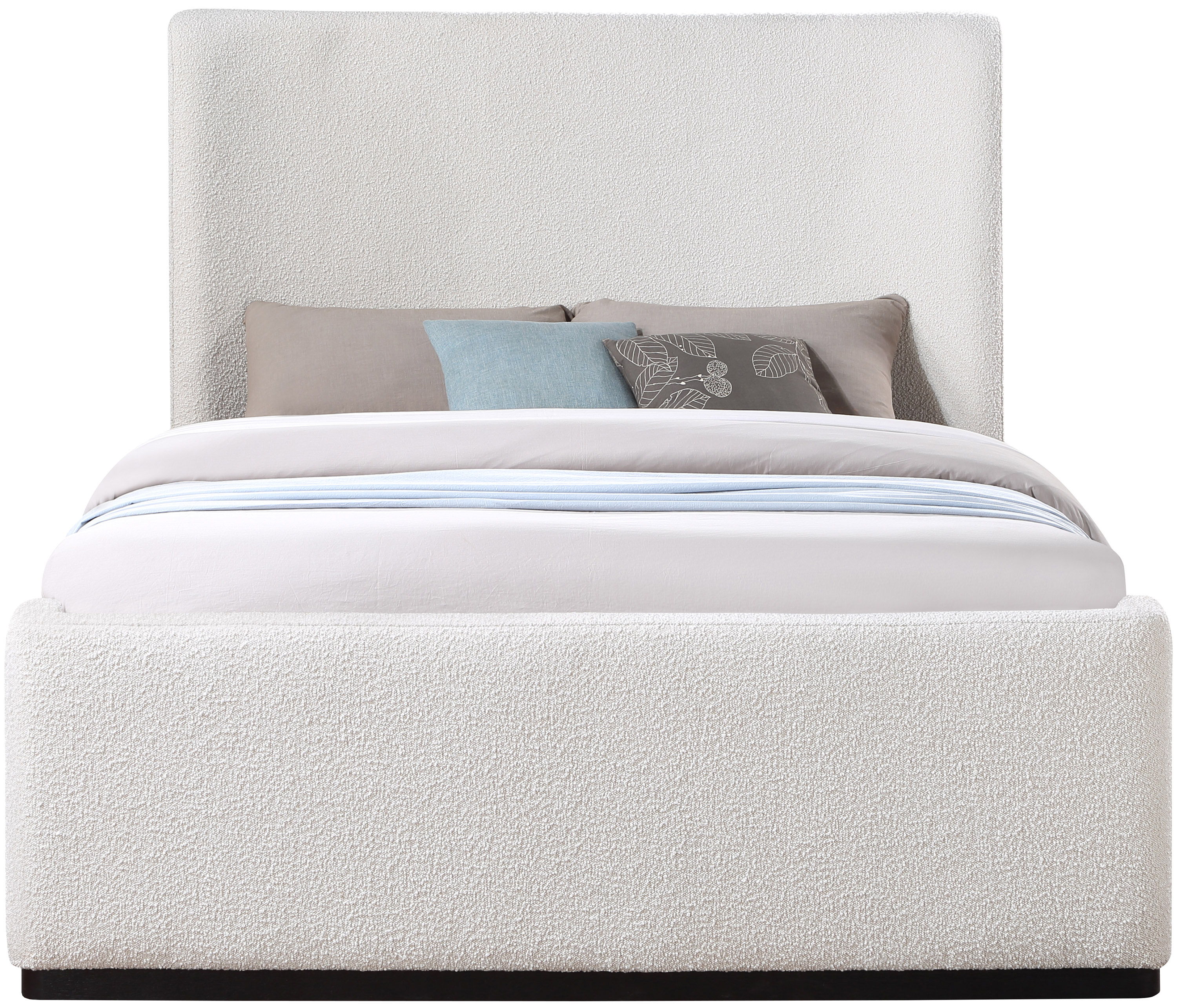 Oliver - King Bed - Cream