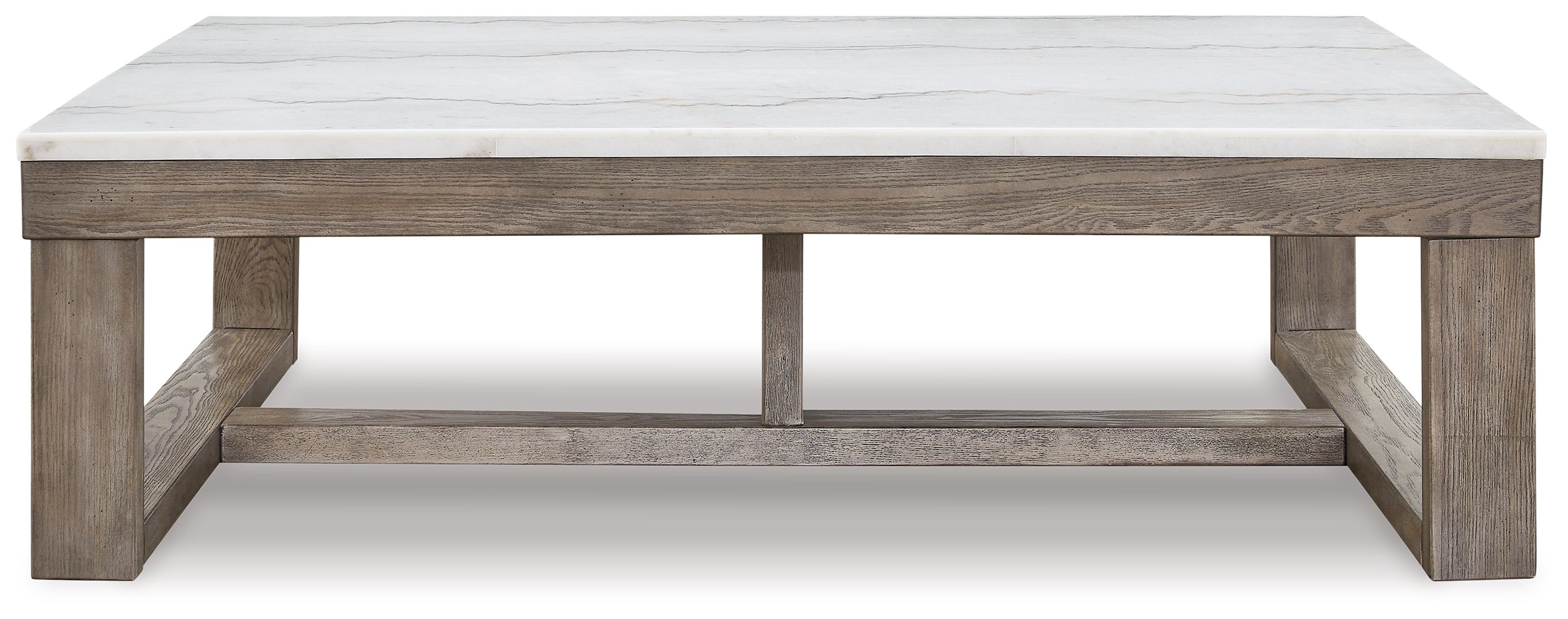 Ashley Furniture Loyaska - Rectangular Cocktail Table - Brown / Ivory - Image 3
