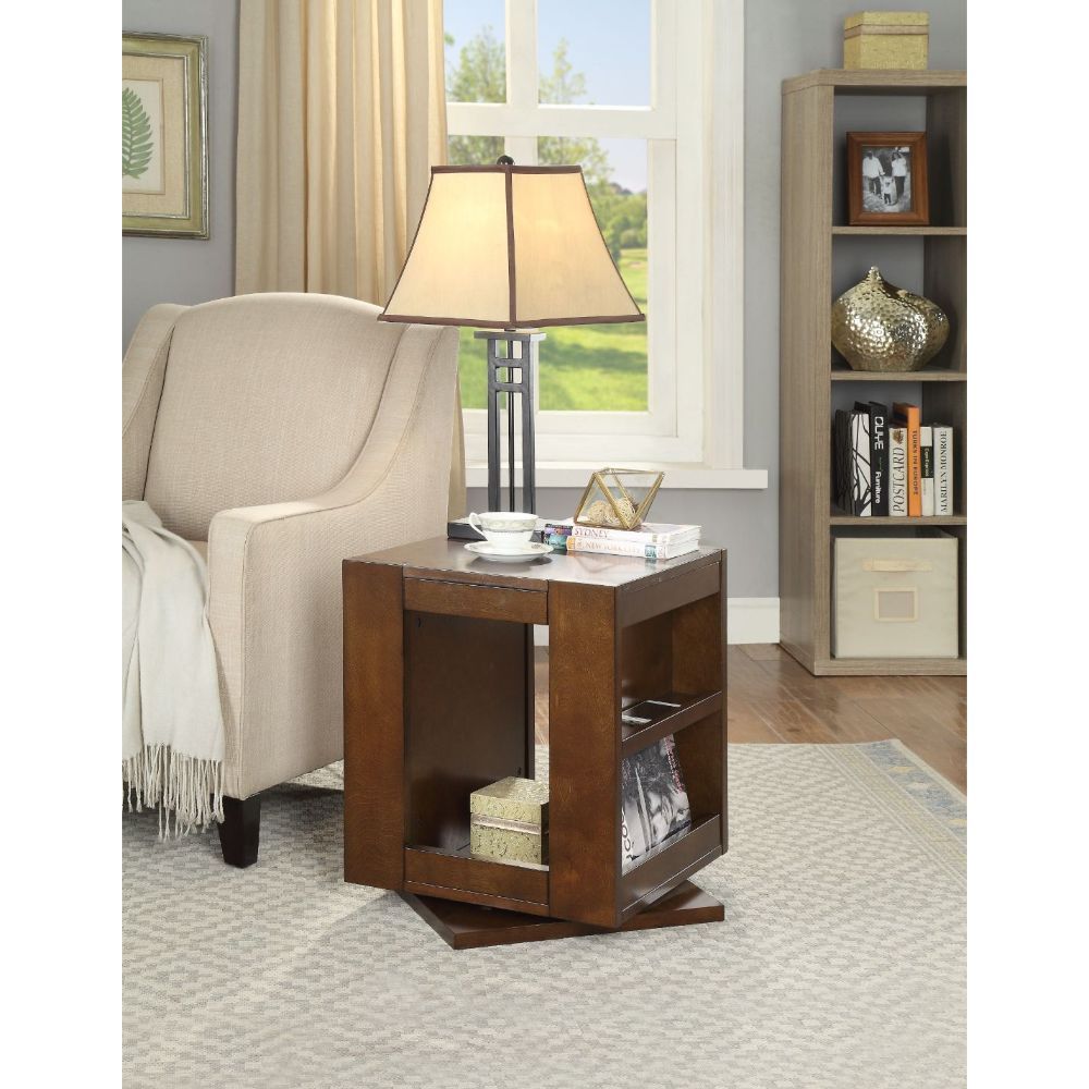 Pisanio - 22" End Table - Espresso, dark brown, view 5