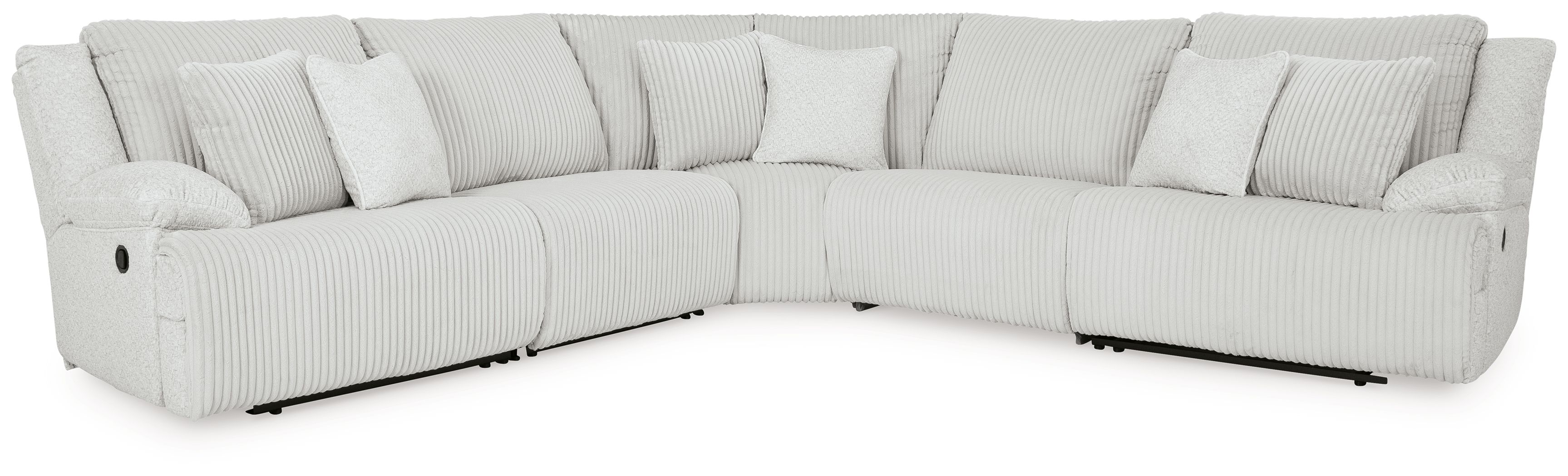 Ashley Furniture Top Tier - 6 Pc. - 5-Piece Reclining Sectional, Rocker Recliner - Alloy - Image 2