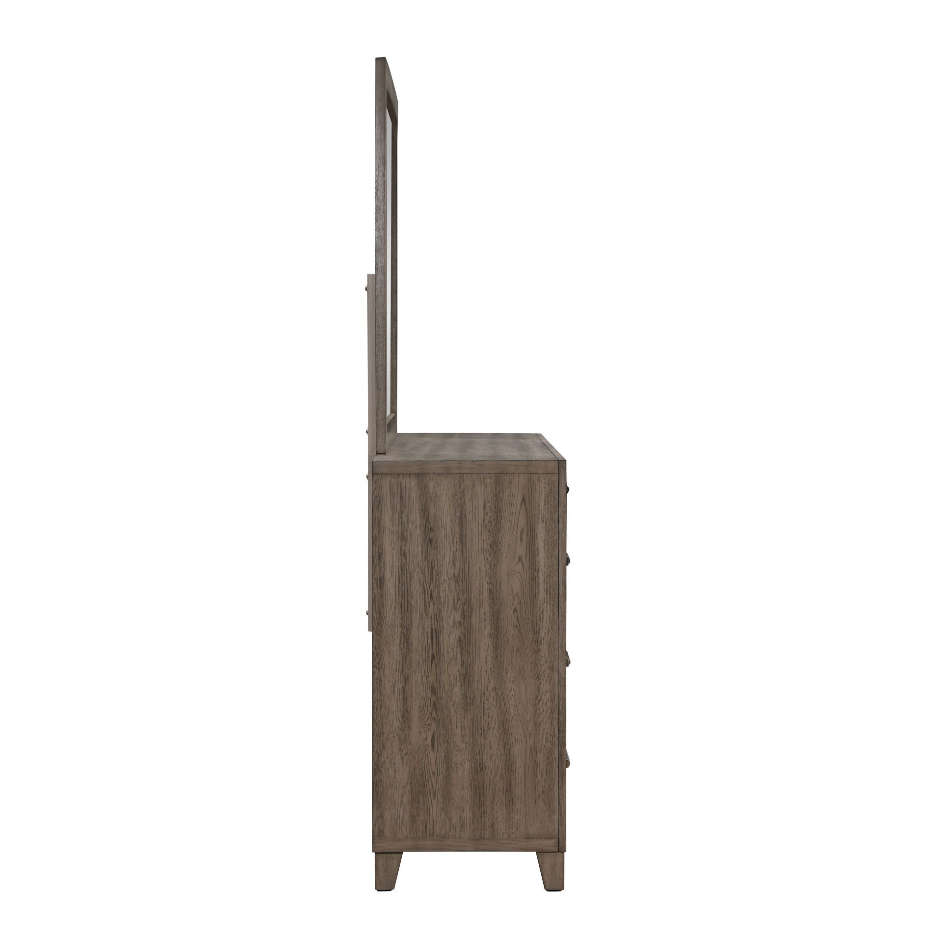 Harrisburg - Mirror - Walnut, light brown, view 4
