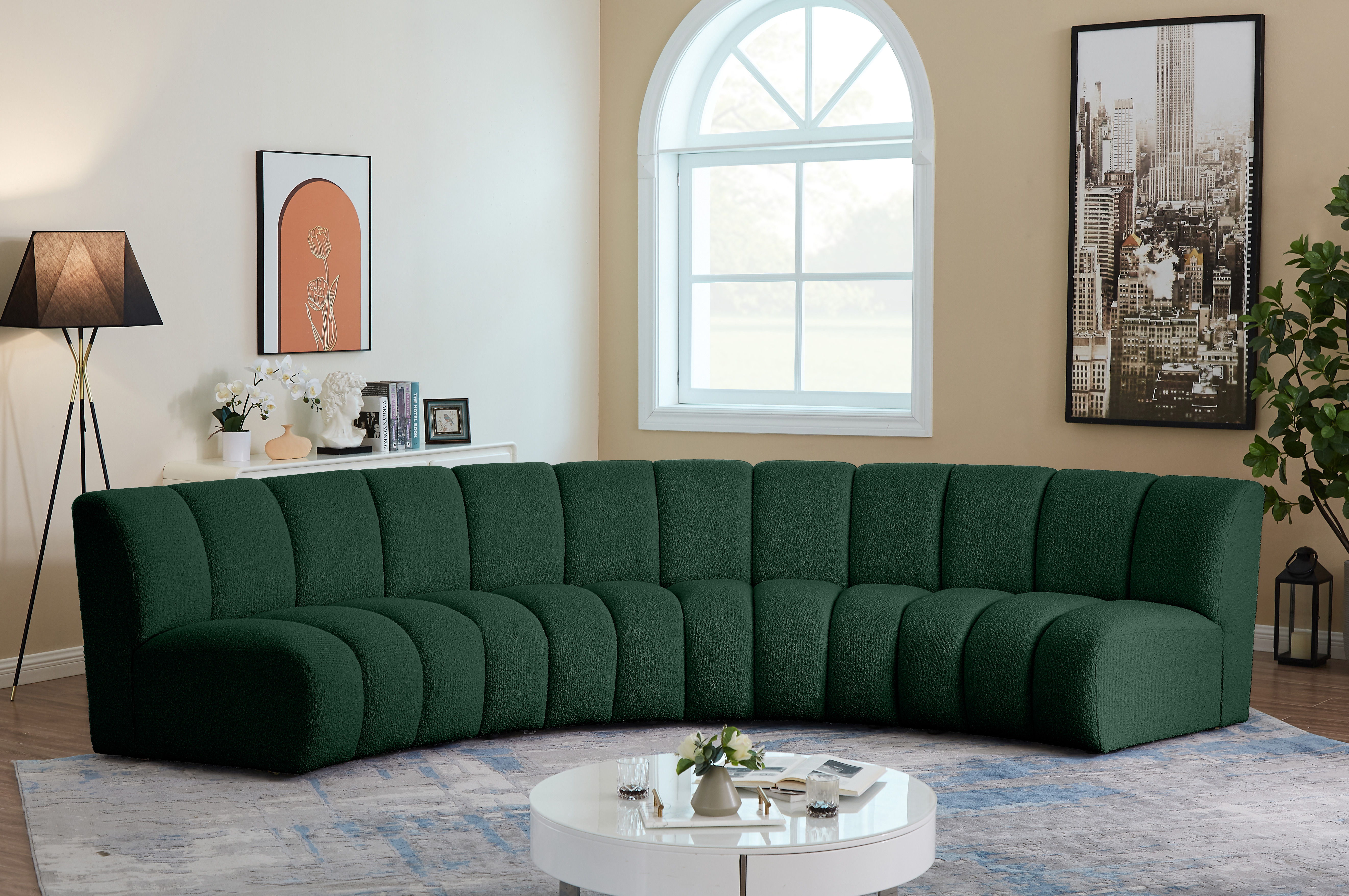 Infinity - 4 Piece Modular Sectional - Green