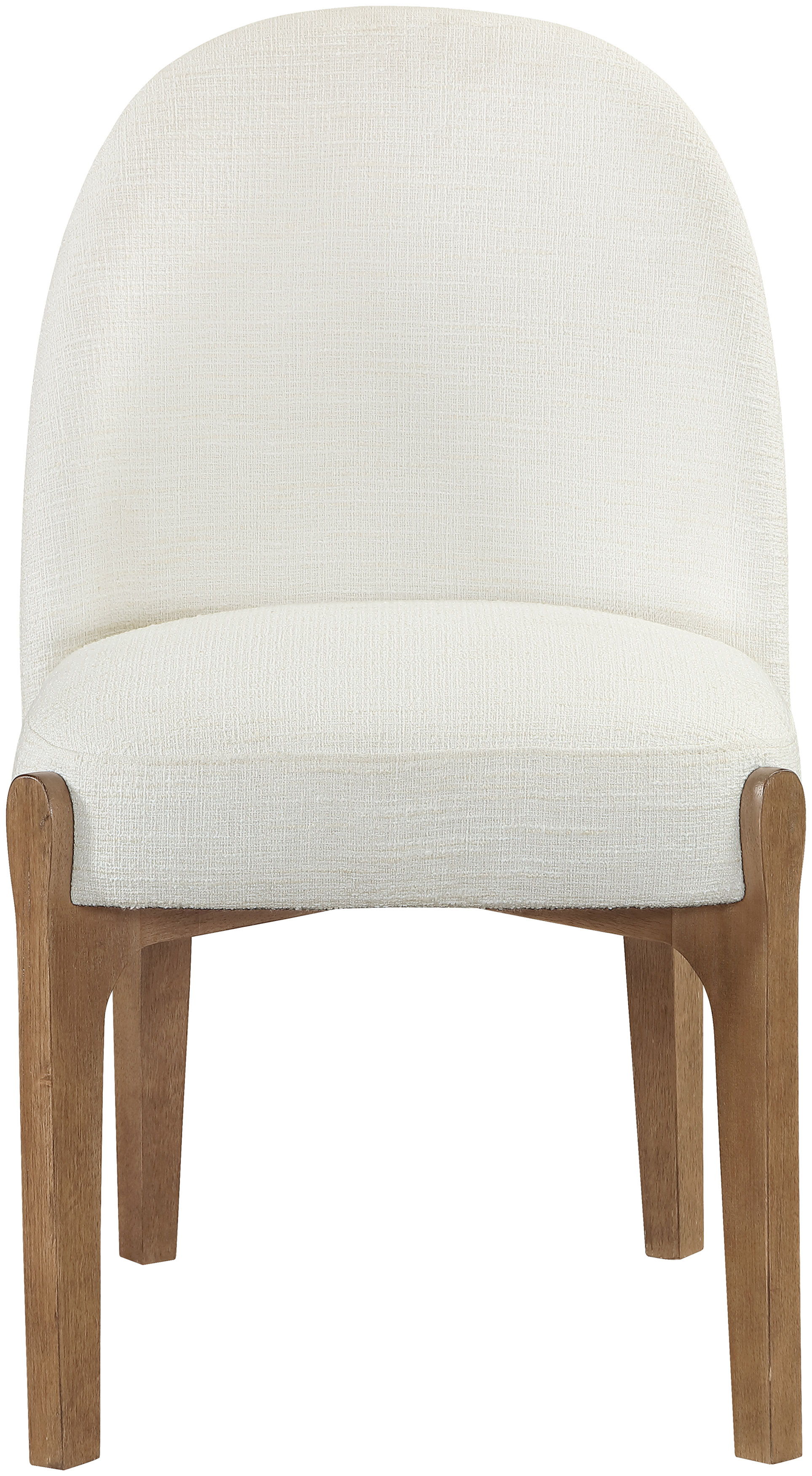 Torino - Fabric Upholstered Dining Chair (Set of 2) - Cream / Brown