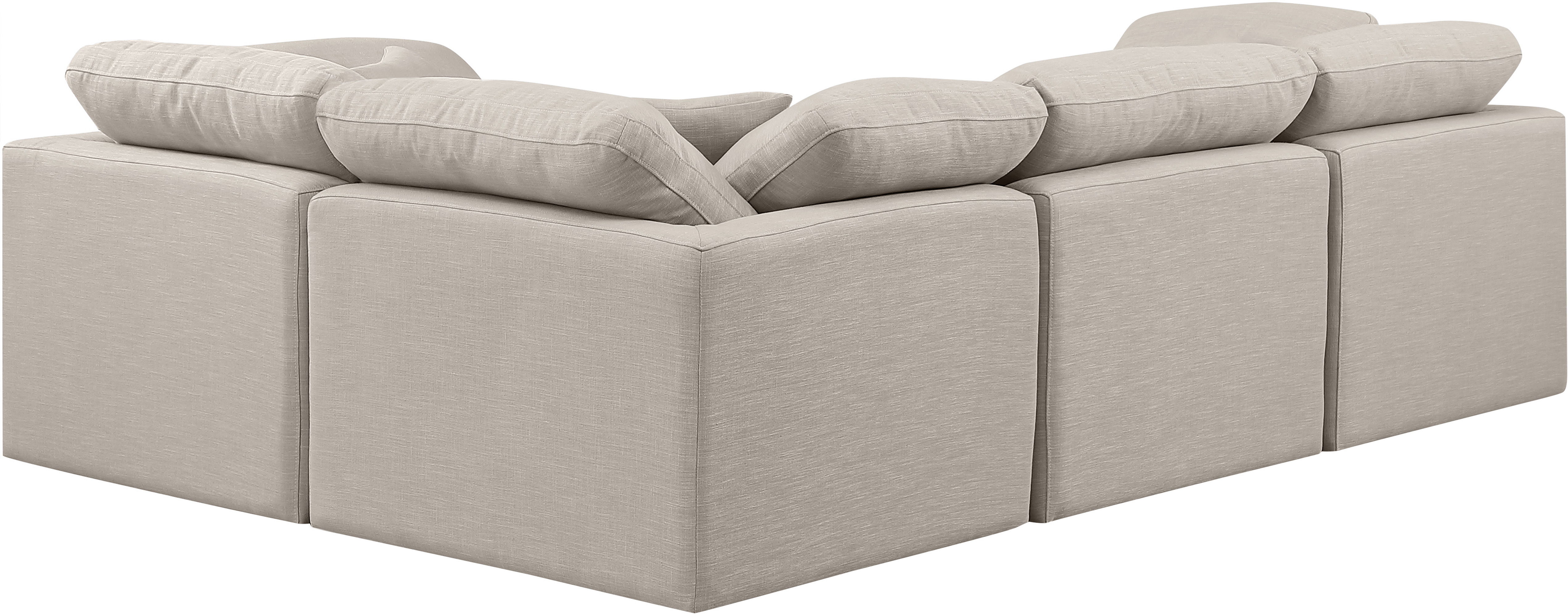Indulge - Linen 4 Piece Modular Corner Sectional - Ivory