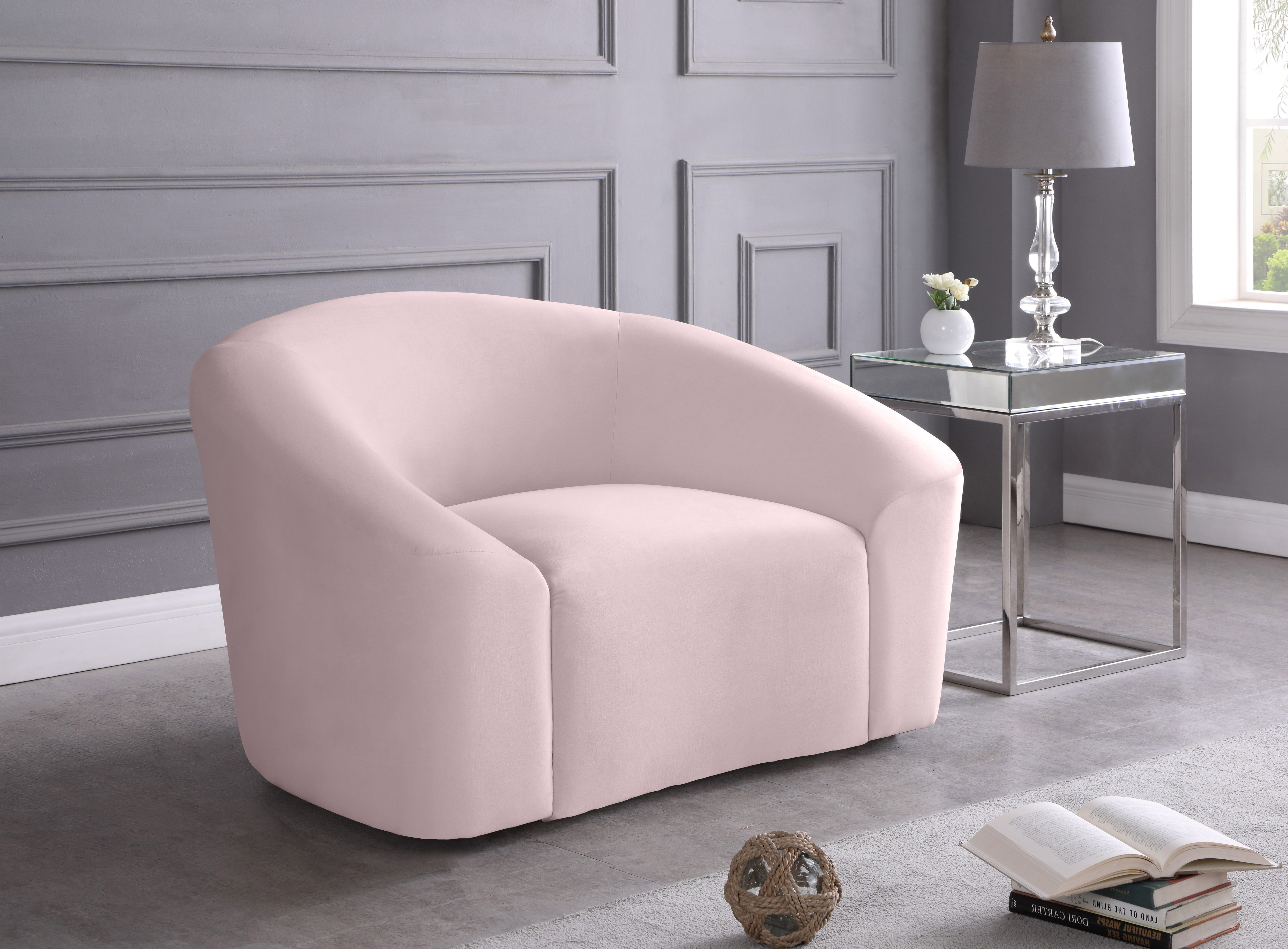 Riley - Velvet Chair - Pink