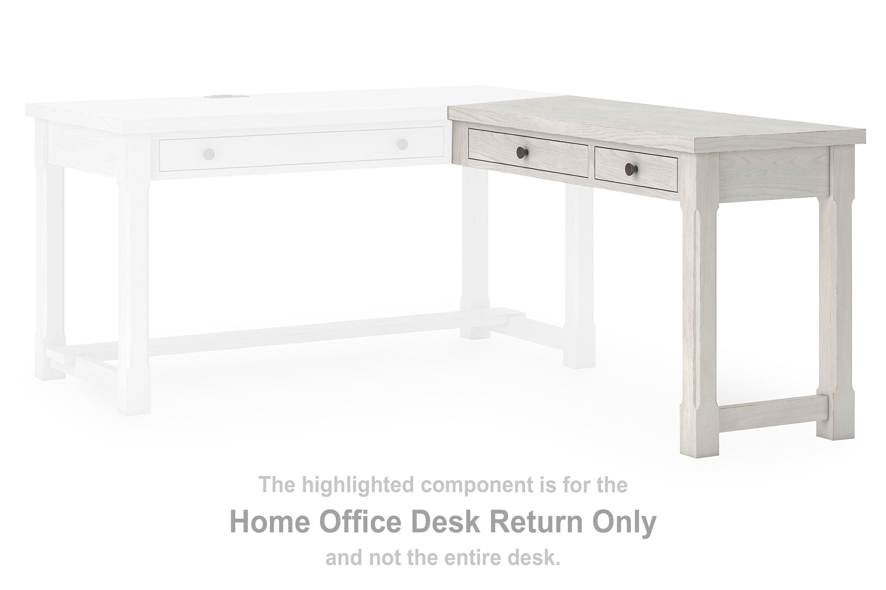 Home Office Desk Return